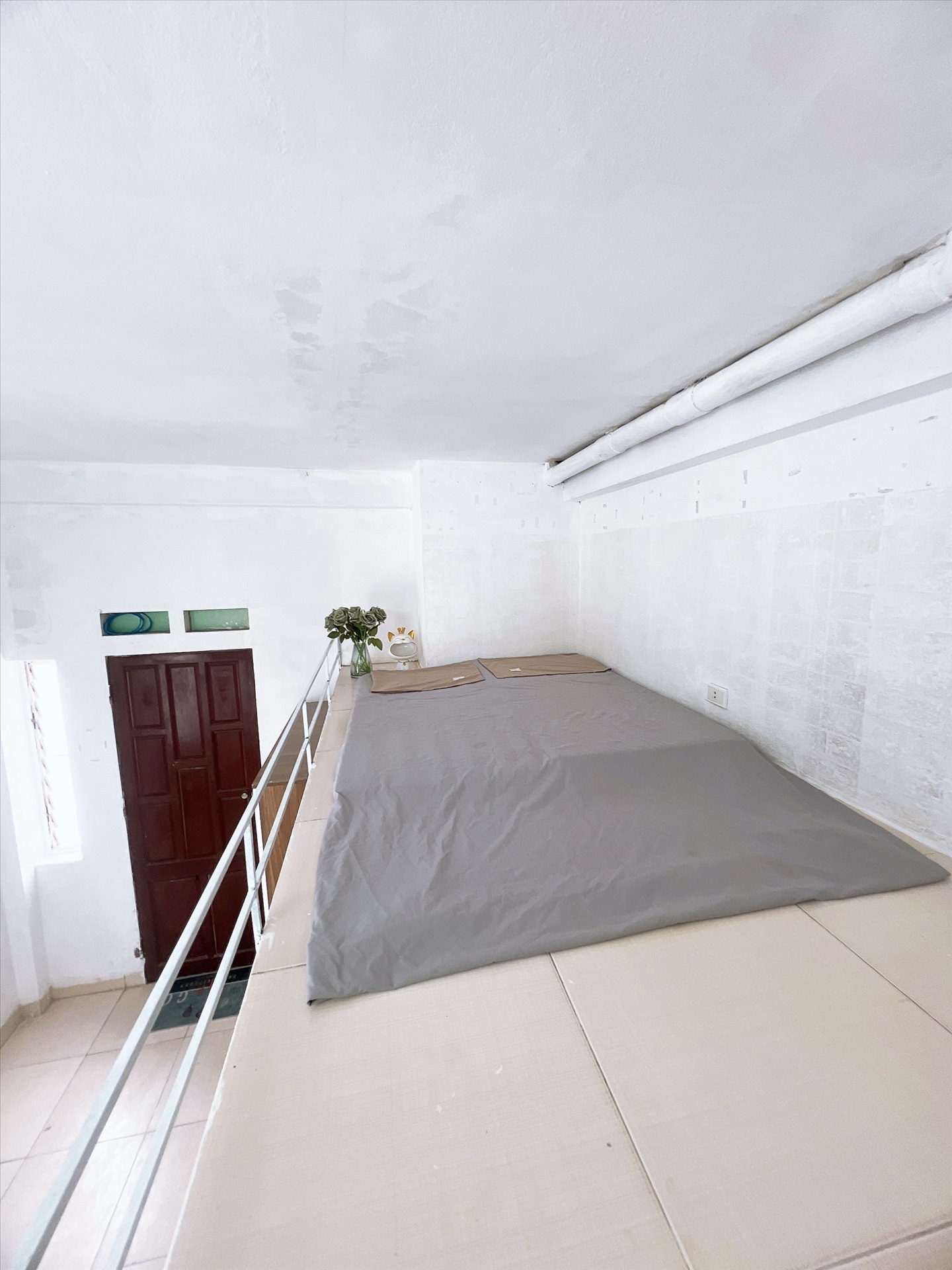 Phòng trọ Duplex 25m2 tại QHOME Đường Láng - Đống Đa - Phòng ngủ