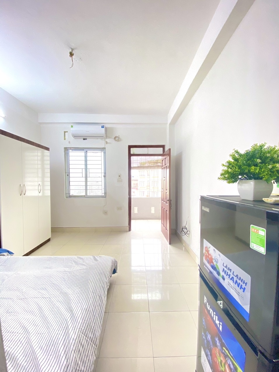 Phòng trọ Studio 22m2 tại 4PS Housing Thanh Nhàn - Hai BàTrưng - Phòng ngủ