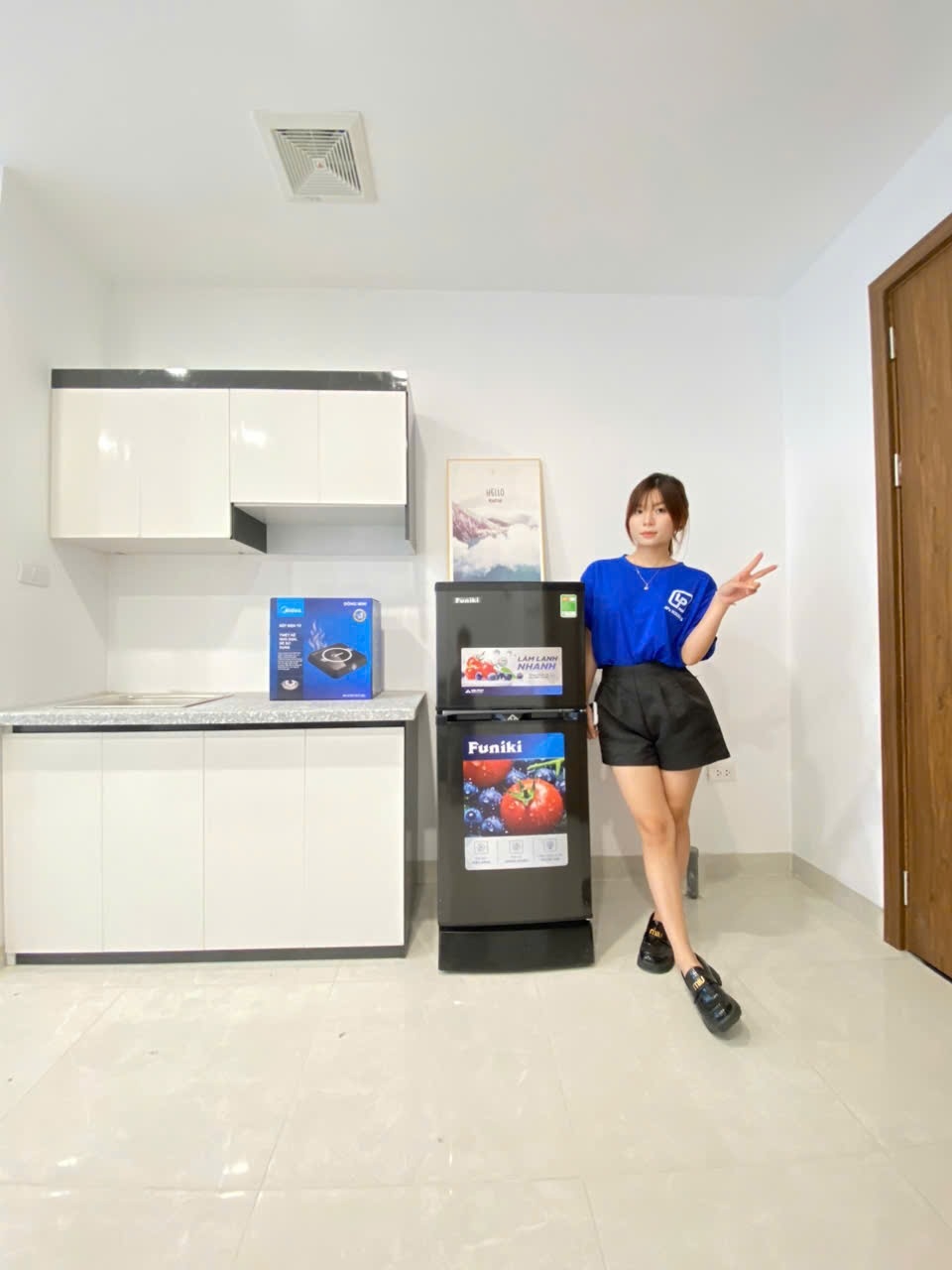 Phòng trọ Studio 35m2 tại 4PS Housing 2 Lạc Long Quân - Tây Hồ - Phòng bếp