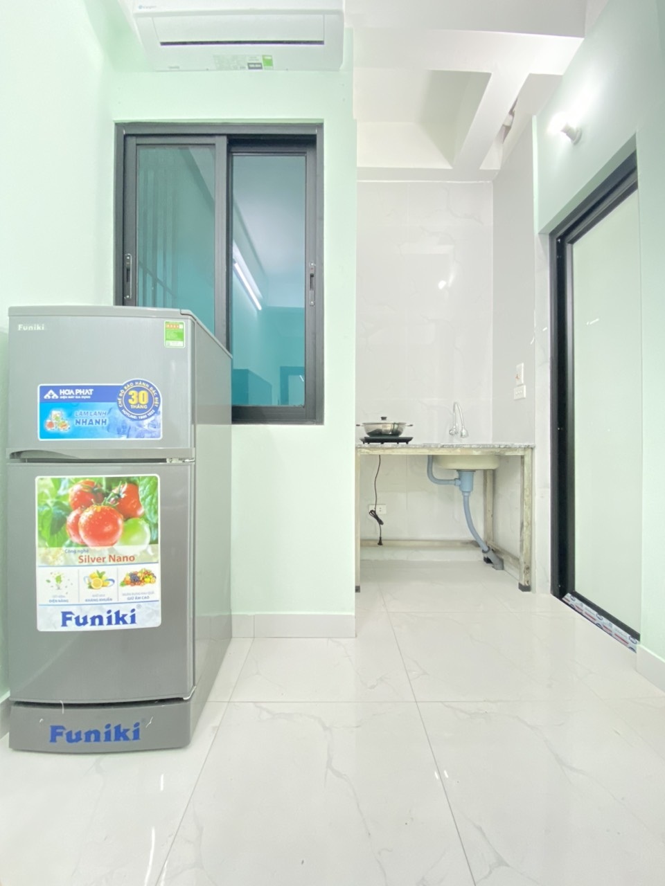 Phòng trọ Studio 25m2 tại 4PS Housing 3 Pháo Đài Láng - Đống Đa - Phòng bếp