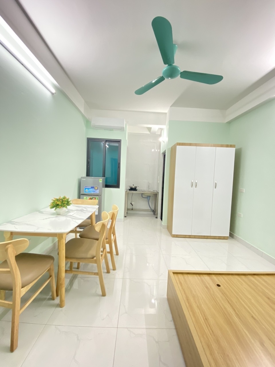 Phòng trọ Studio 25m2 tại 4PS Housing 3 Pháo Đài Láng - Đống Đa - Phòng bếp