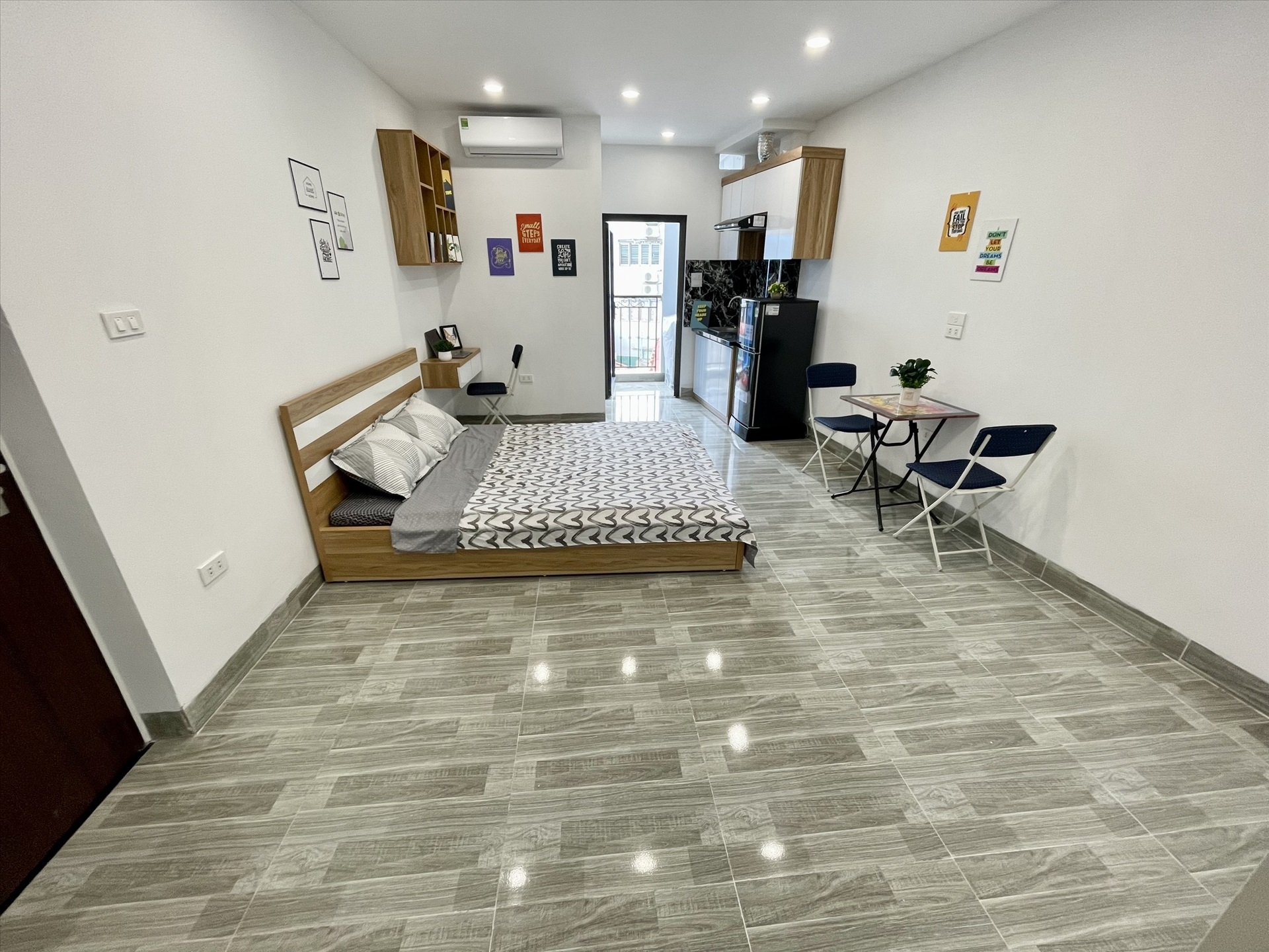 Phòng trọ Studio 30m2 tại Airstay Hoàng Mai - Hoàng Mai - Phòng ngủ