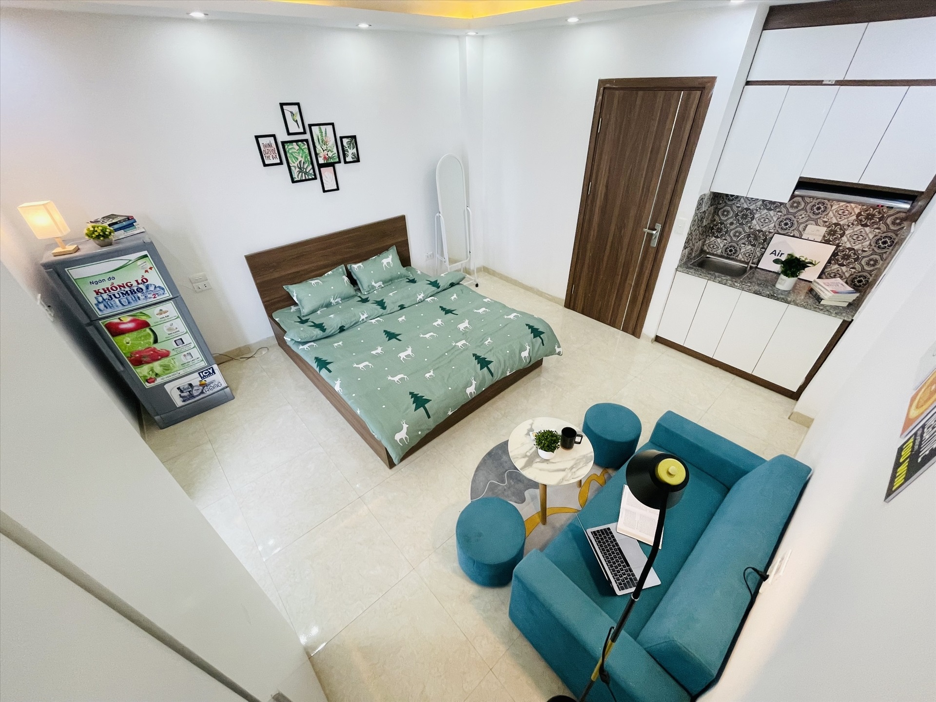 Phòng trọ Studio 25m2 tại Airstay Lê Duẩn - Đống Đa - Phòng ngủ
