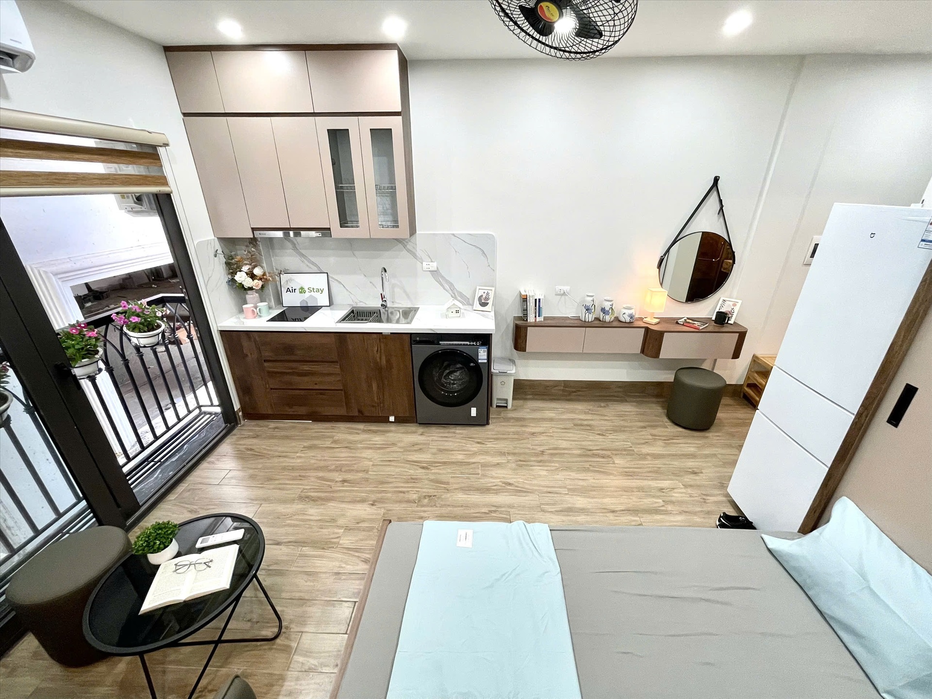 Phòng trọ Studio 28m2 tại Airstay Vương Thừa Vũ - Thanh Xuân - Phòng bếp