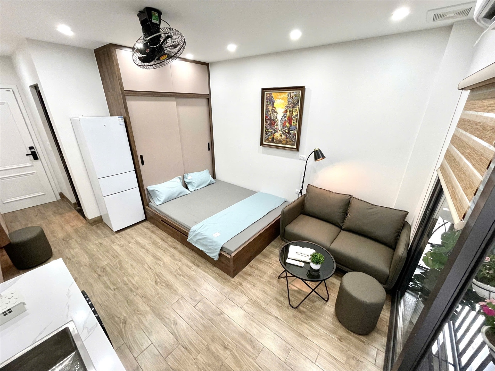 Phòng trọ Studio 28m2 tại Airstay Vương Thừa Vũ - Thanh Xuân - Phòng ngủ