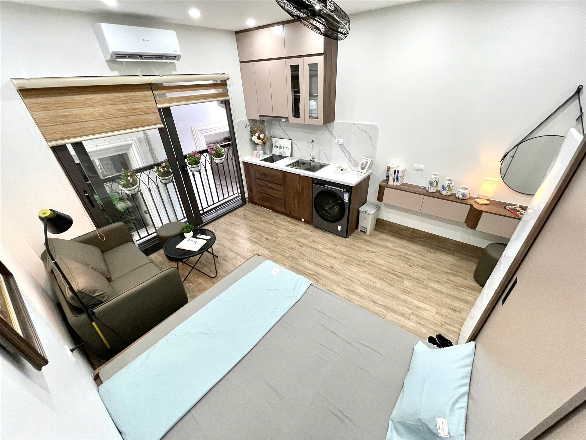 Phòng trọ Studio 28m2 tại Airstay Vương Thừa Vũ - Thanh Xuân - Phòng ngủ