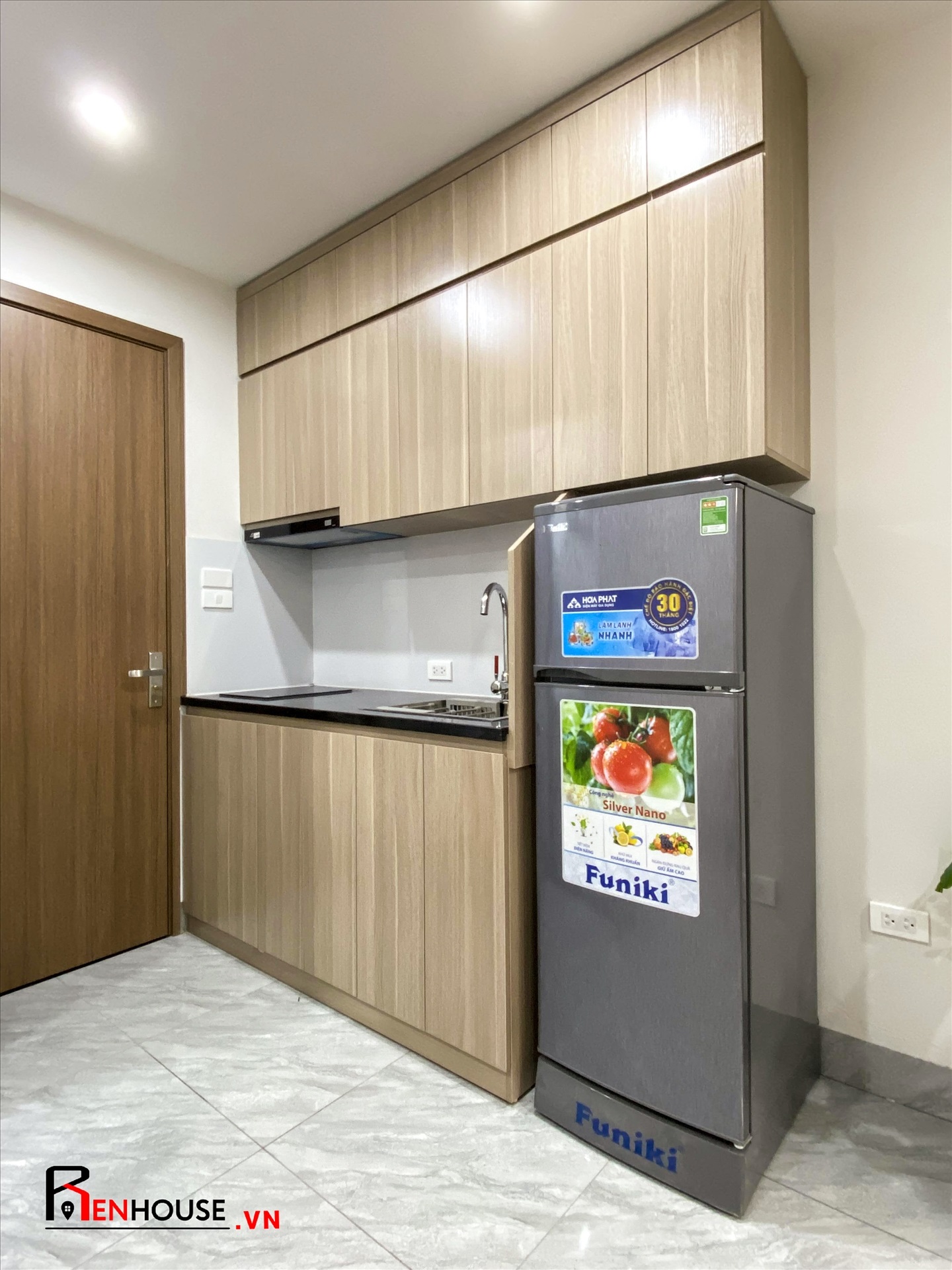 Phòng trọ Studio 26m2 tại RenHouse Mễ Trì Thượng - Nam Từ Liêm - Phòng bếp