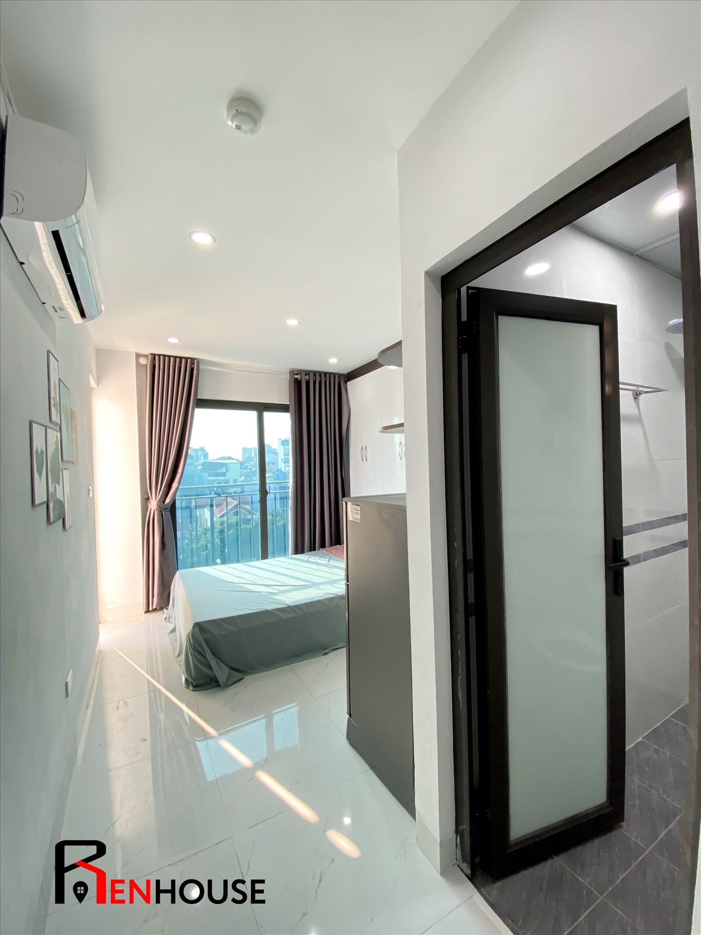 Phòng trọ Studio 22m2 tại RENHOUSE An Dương Vương - Tây Hồ - Phòng ngủ