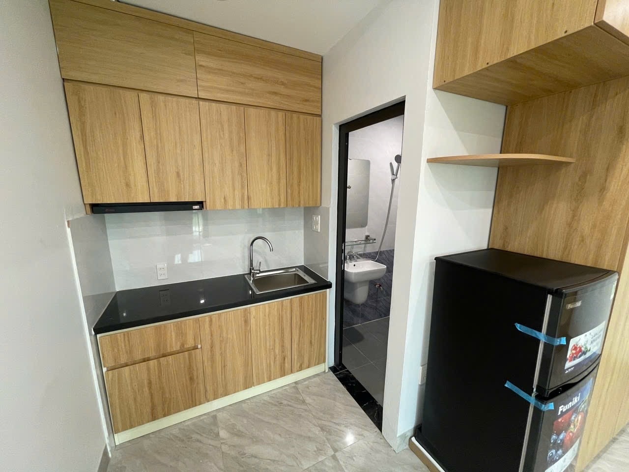 Phòng trọ Studio 25m2 tại LM Land 2 Trịnh Văn Bô - Nam Từ Liêm - Phòng bếp