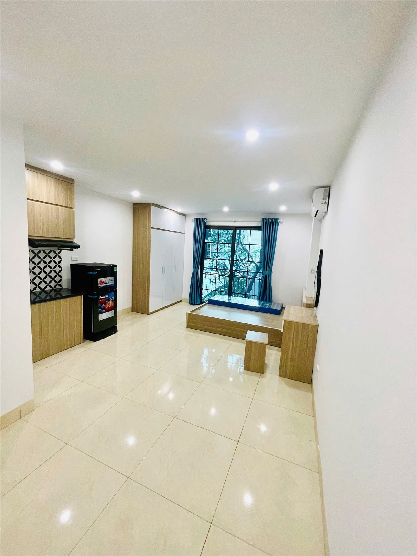 Phòng trọ Studio 25m2 tại LM Land Phú Đô - Nam Từ Liêm - Phòng ngủ