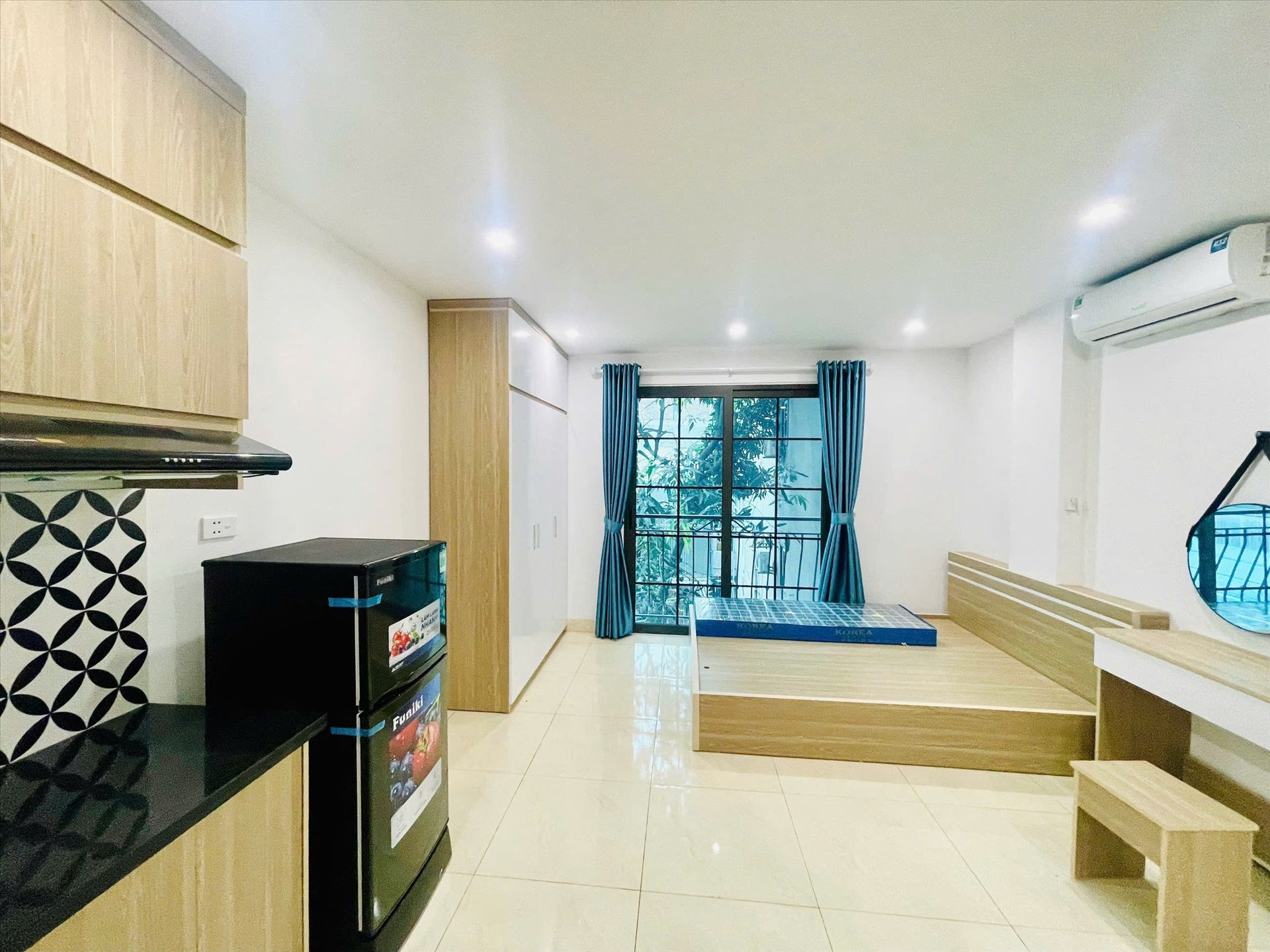 Phòng trọ Studio 25m2 tại LM Land Phú Đô - Nam Từ Liêm - Phòng ngủ