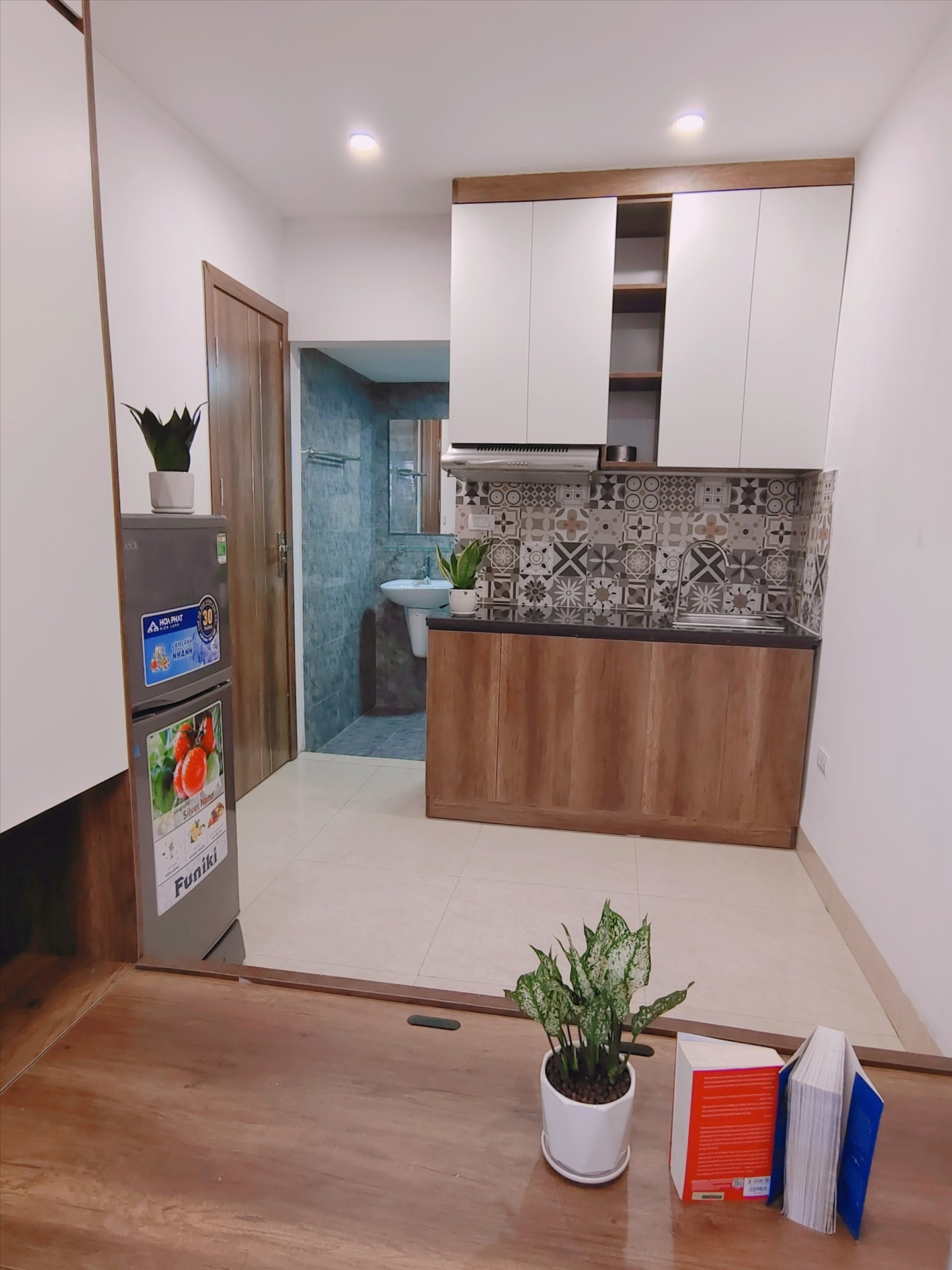 Phòng trọ Studio 20m2 tại Suha Home 1 Khương Đình - Thanh Xuân - Phòng bếp