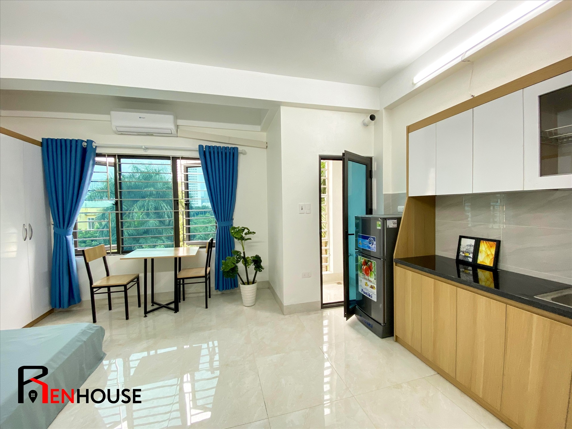 Phòng trọ Studio 28m2 tại RenHouse 4 Mỹ Đình - Nam Từ Liêm - Phòng bếp