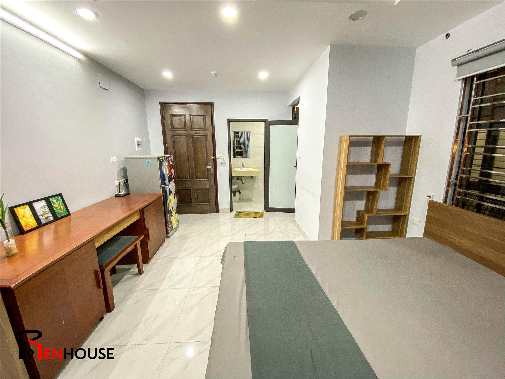 Phòng trọ Studio 30m2 tại RenHouse Đình Thôn - Nam Từ Liêm - Phòng ngủ