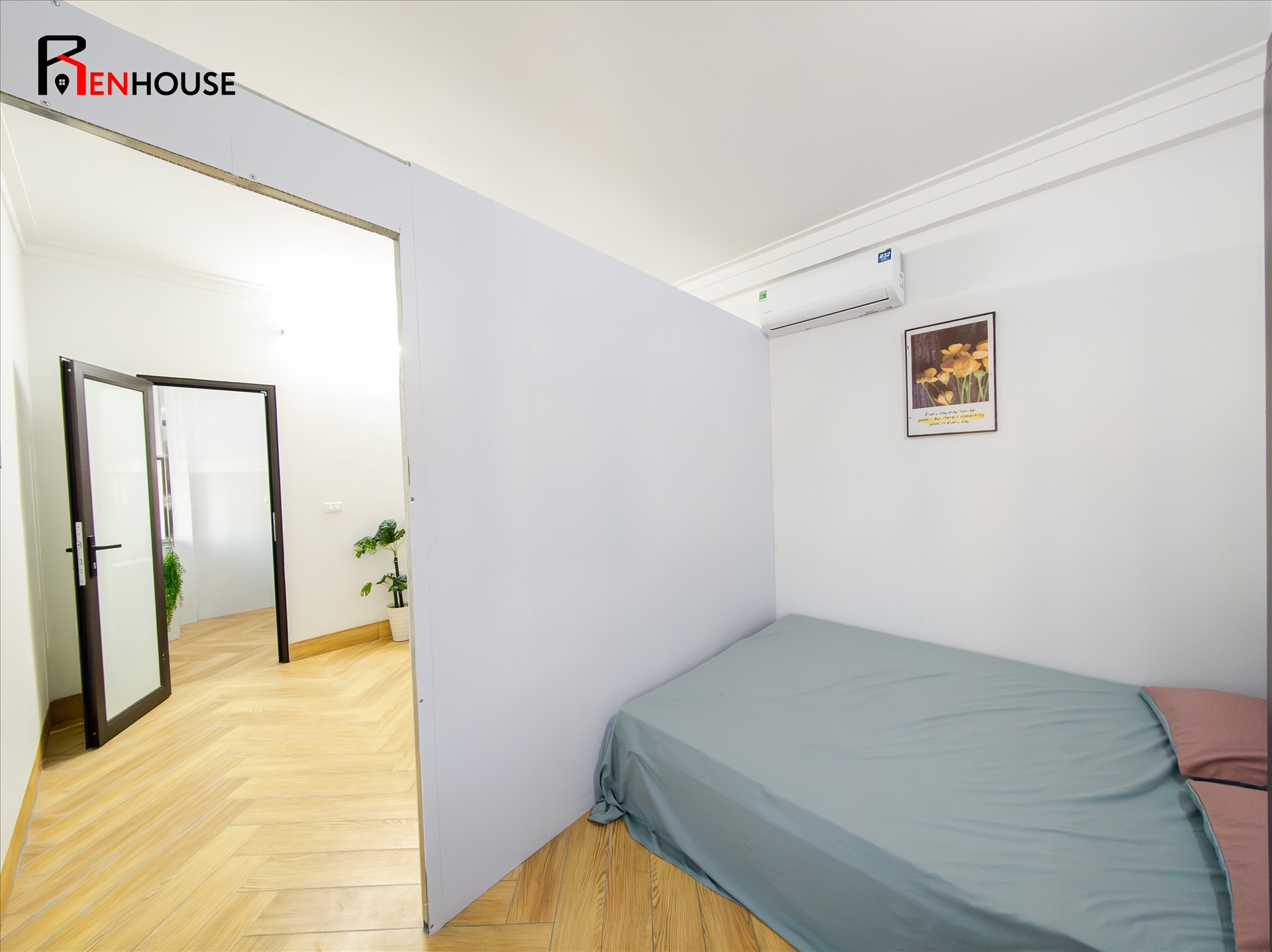 Phòng trọ 1 Phòng ngủ 33m2 tại RenHouse 2 Phú Kiều - Bắc Từ Liêm - Phòng ngủ