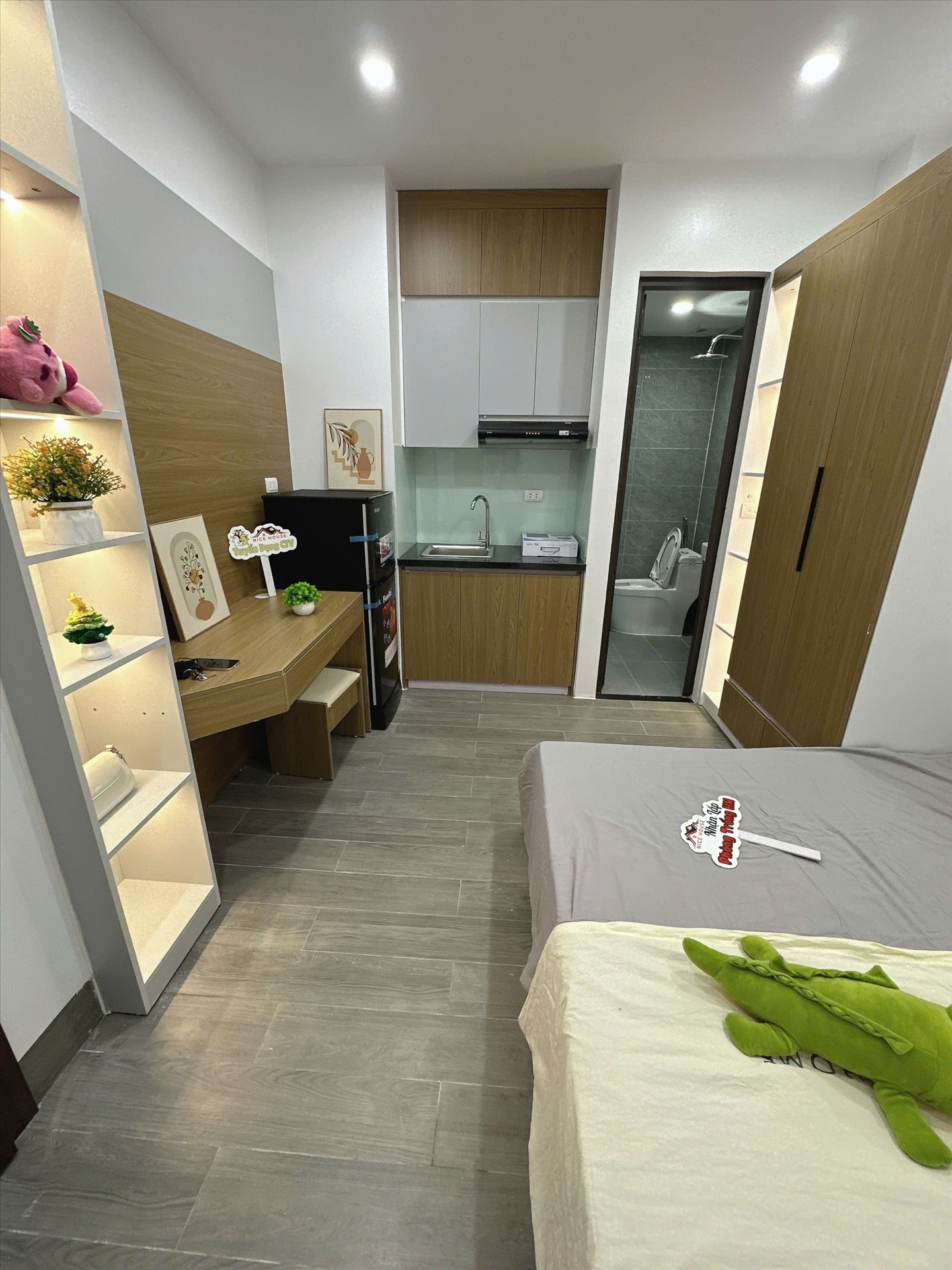 Phòng trọ Studio 25m2 tại NTV Apartment Nguyễn Khang - Cầu Giấy - Phòng khách