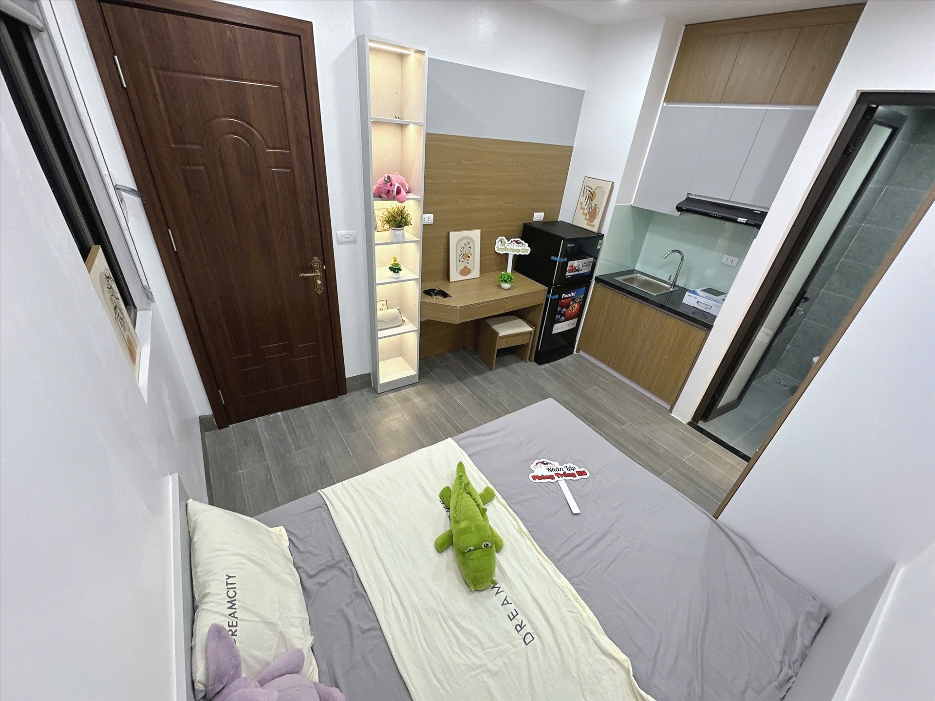 Phòng trọ Studio 25m2 tại NTV Apartment Nguyễn Khang - Cầu Giấy - Phòng ngủ