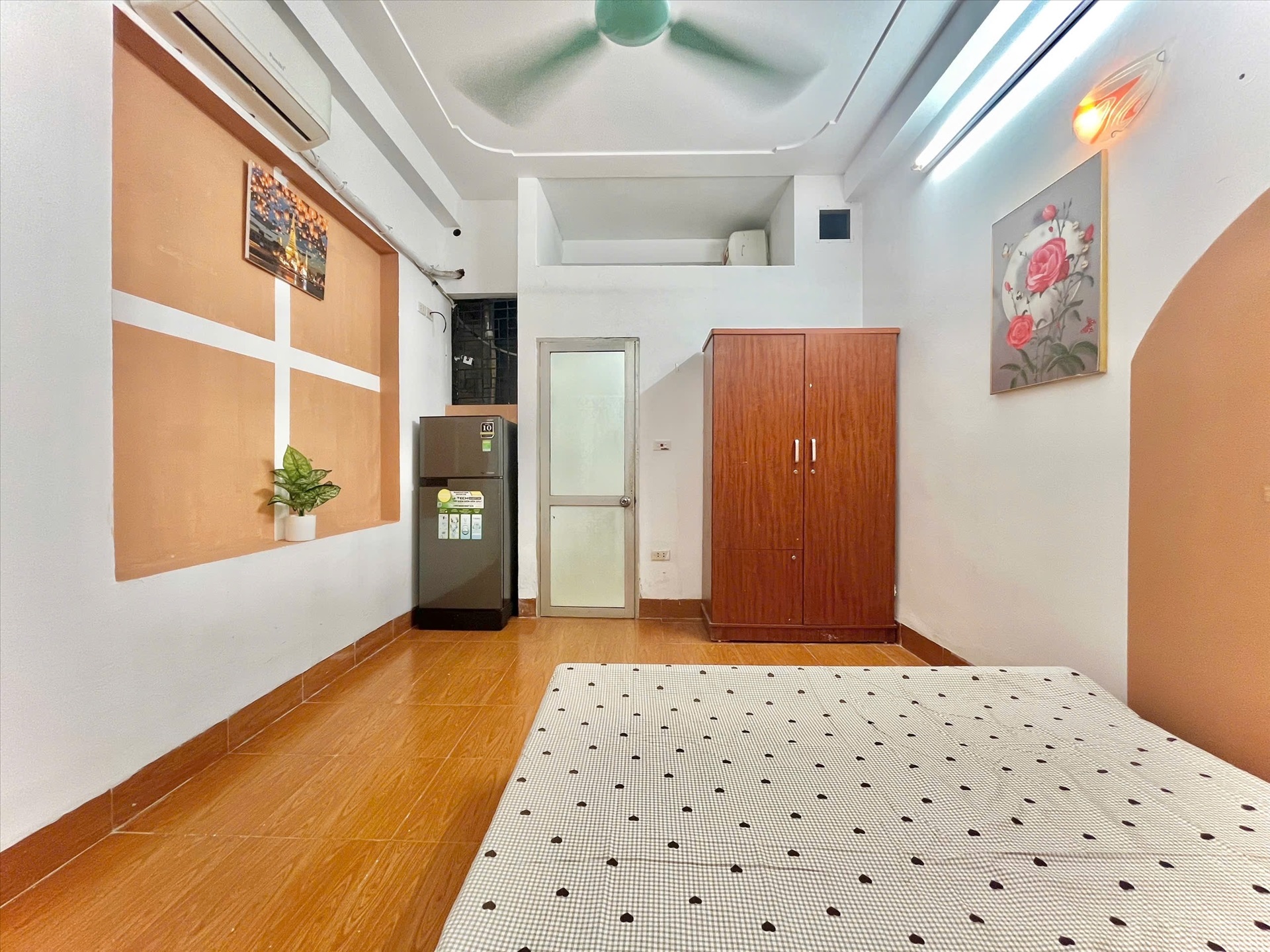 Phòng trọ Studio 25m2 tại Time House Trần Quốc Vượng - Cầu Giấy - Phòng ngủ