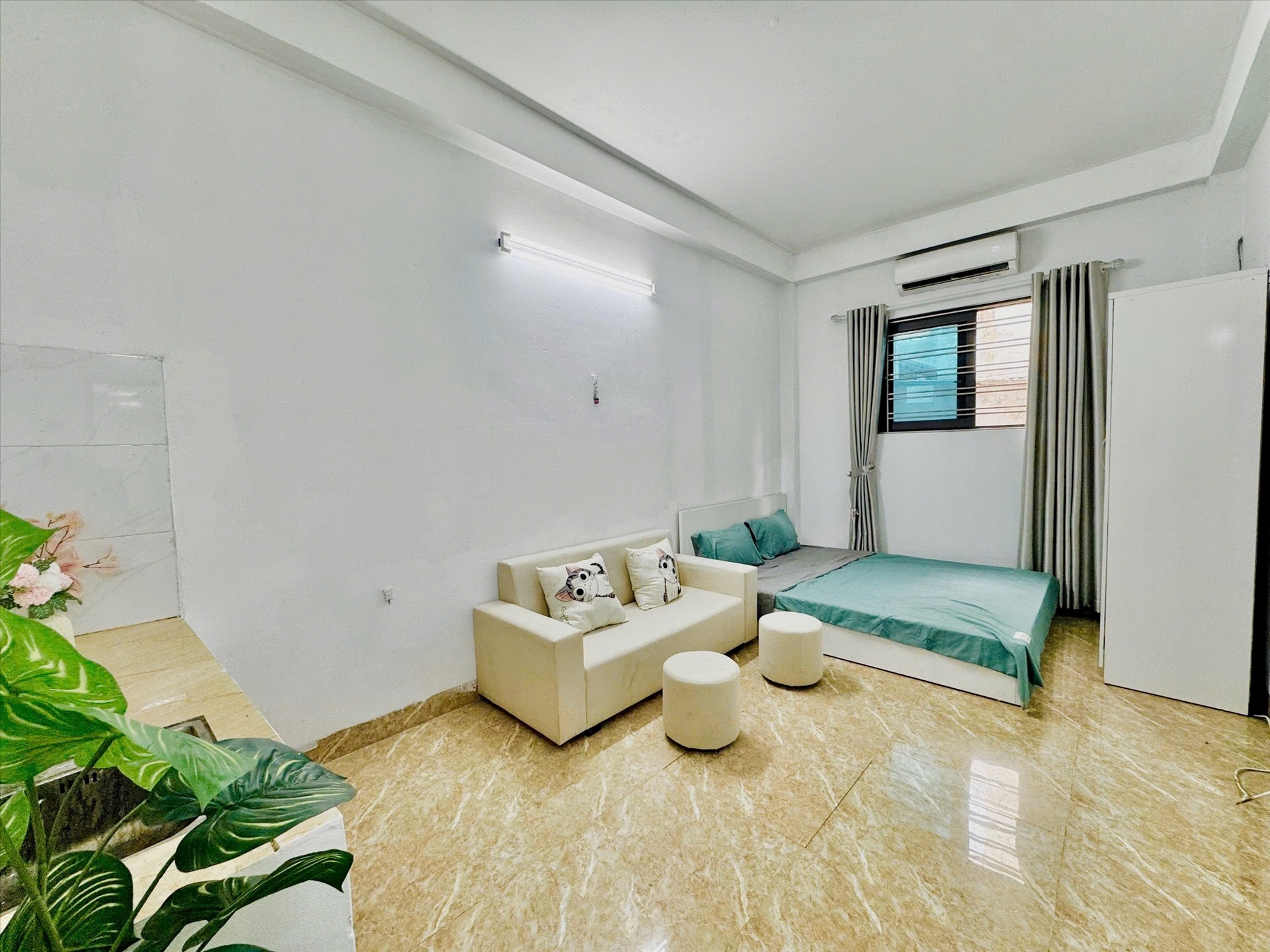 Phòng trọ Studio 25m2 tại Time House 4 Cổ Nhuế - Bắc Từ Liêm - Phòng ngủ