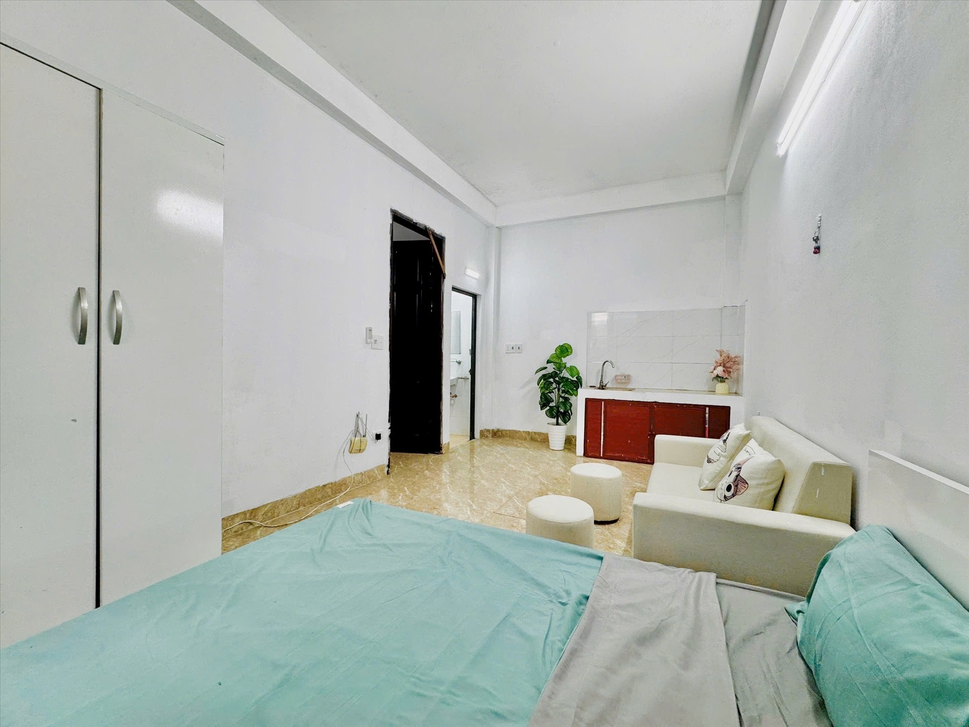 Phòng trọ Studio 25m2 tại Time House 4 Cổ Nhuế - Bắc Từ Liêm - Phòng ngủ