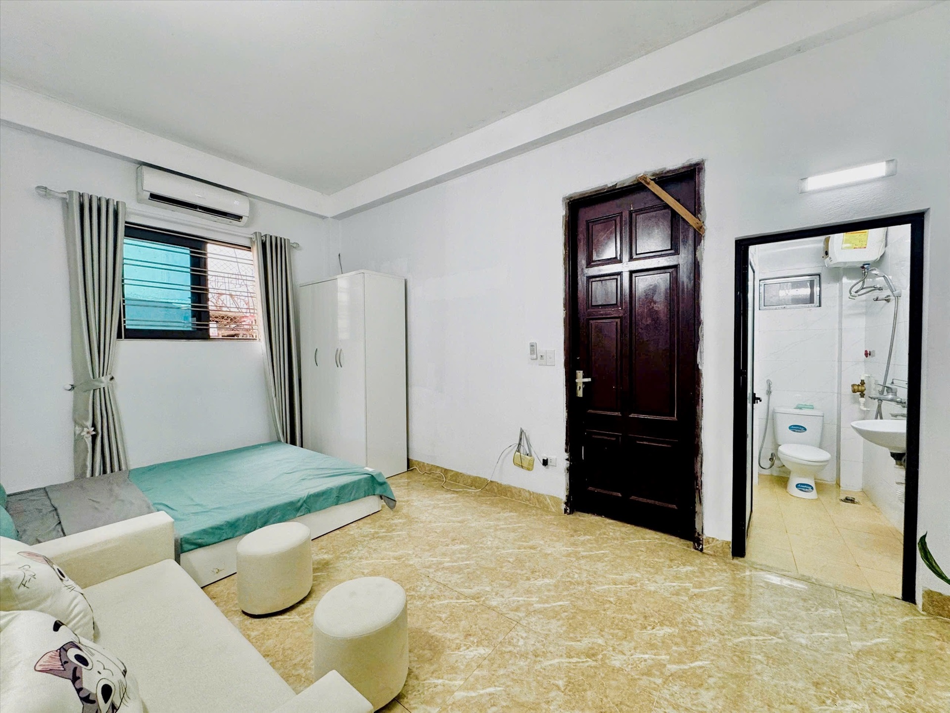 Phòng trọ Studio 25m2 tại Time House 4 Cổ Nhuế - Bắc Từ Liêm - Phòng ngủ