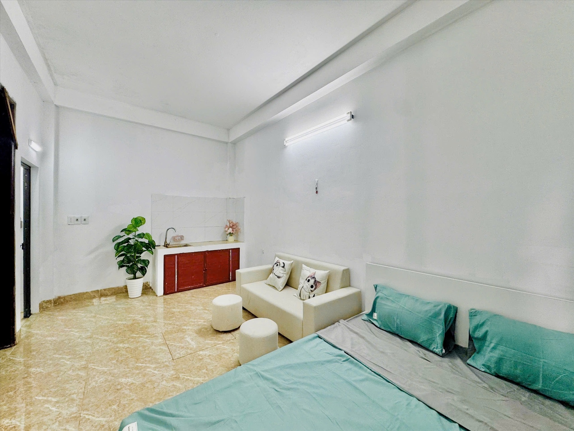 Phòng trọ Studio 25m2 tại Time House 4 Cổ Nhuế - Bắc Từ Liêm - Phòng khách