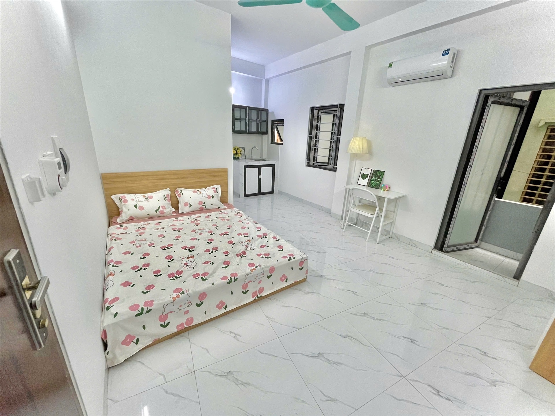 Phòng trọ Studio 27m2 tại Time House 1 Cổ Nhuế - Bắc Từ Liêm - Phòng ngủ