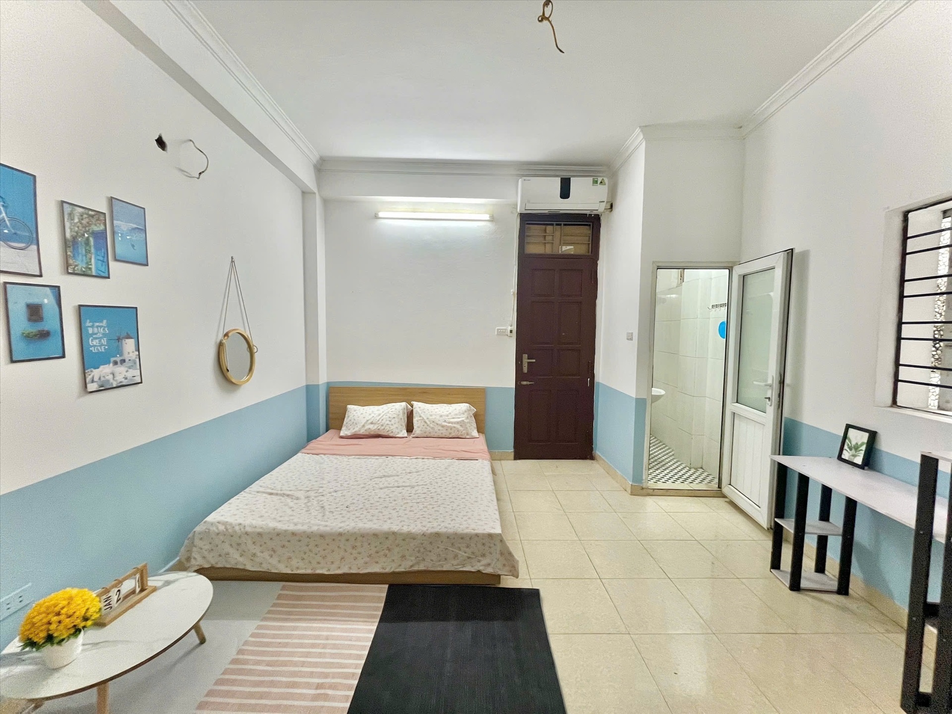 Phòng trọ Studio 25m2 tại Timehouse Yên Hòa - Cầu Giấy - Phòng ngủ