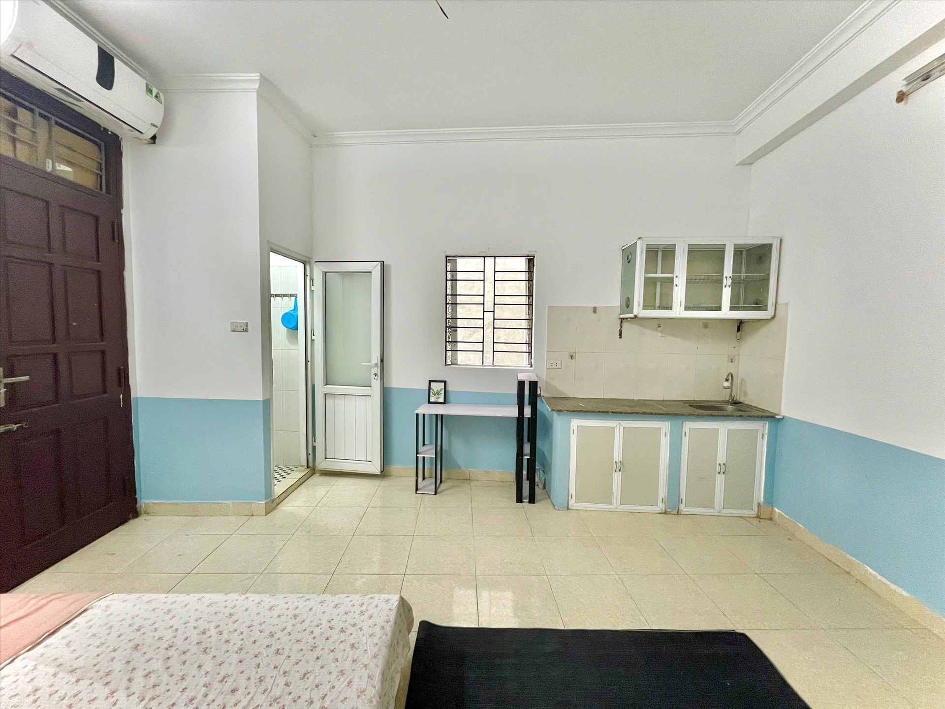 Phòng trọ Studio 25m2 tại Timehouse Yên Hòa - Cầu Giấy - Phòng bếp