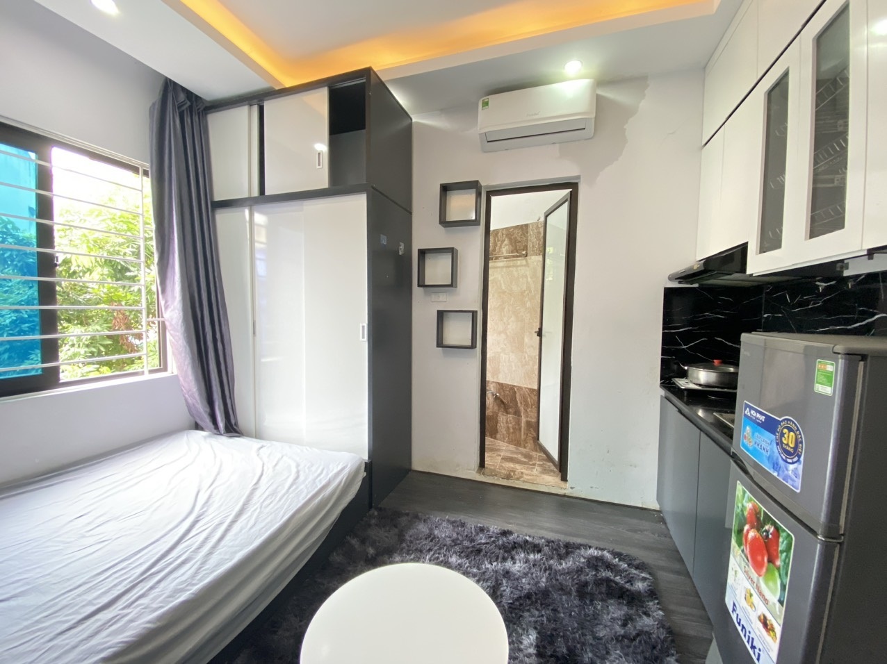 Phòng trọ Studio 25m2 tại NT House Lê Quang Đạo - Nam Từ Liêm - Phòng ngủ