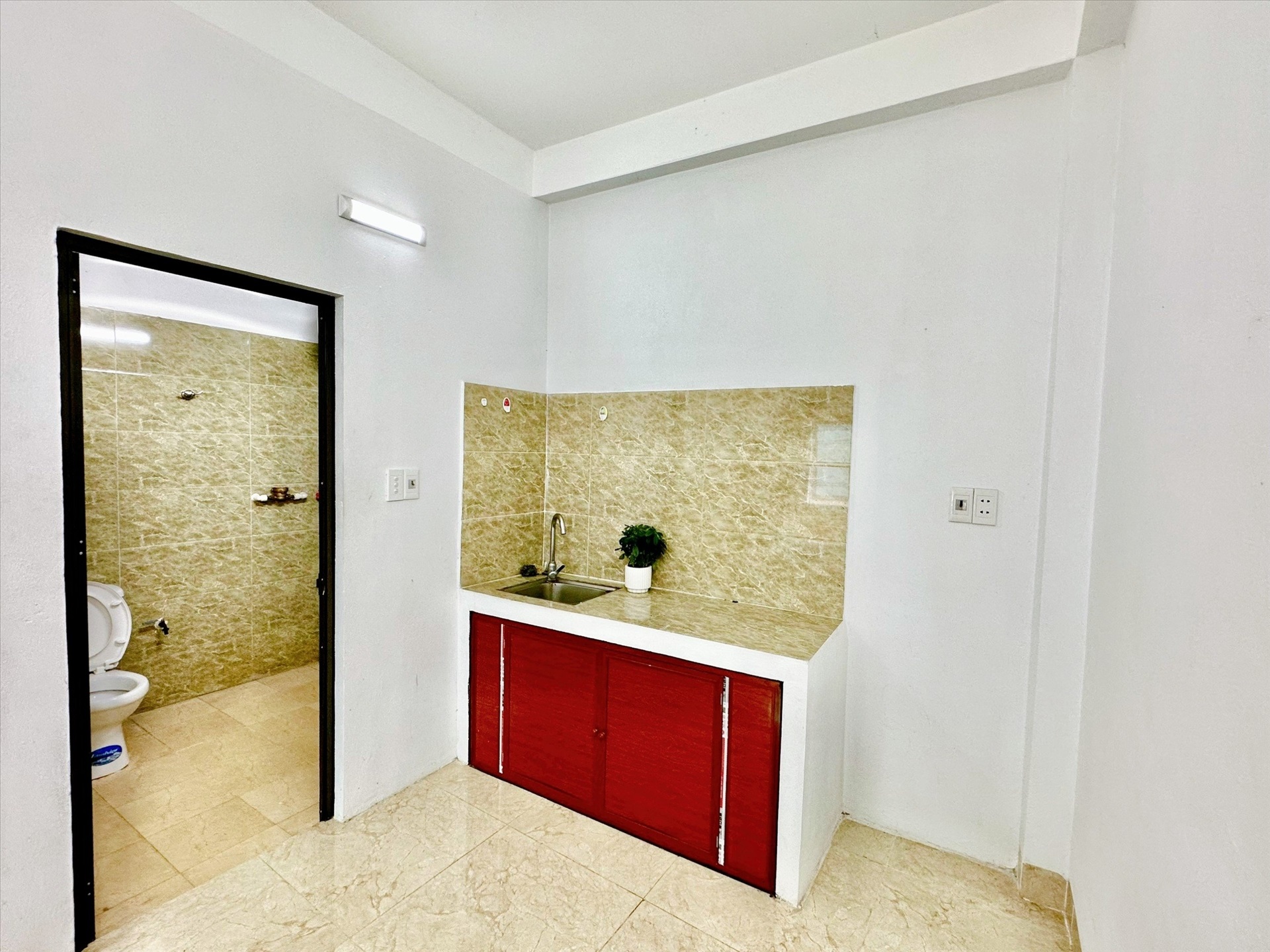 Phòng trọ Studio 25m2 tại Time House 4 Cổ Nhuế - Bắc Từ Liêm - Phòng bếp