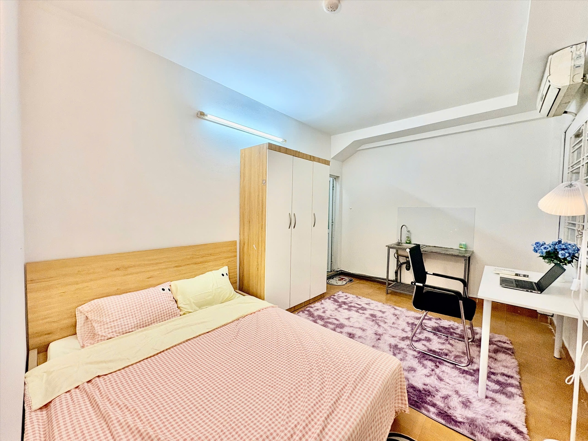 Phòng trọ Studio 25m2 tại Time House Trung Kính - Cầu Giấy - Phòng ngủ