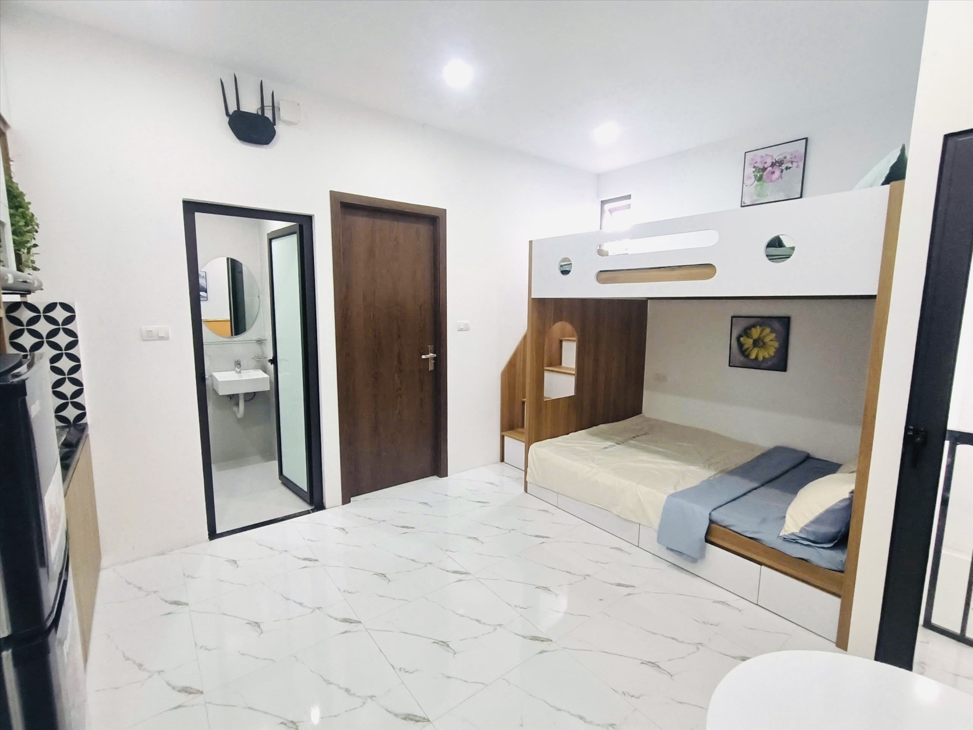 Phòng trọ Studio 25m2 tại Friends Team Minh Khai - Hai Bà Trưng - Phòng ngủ