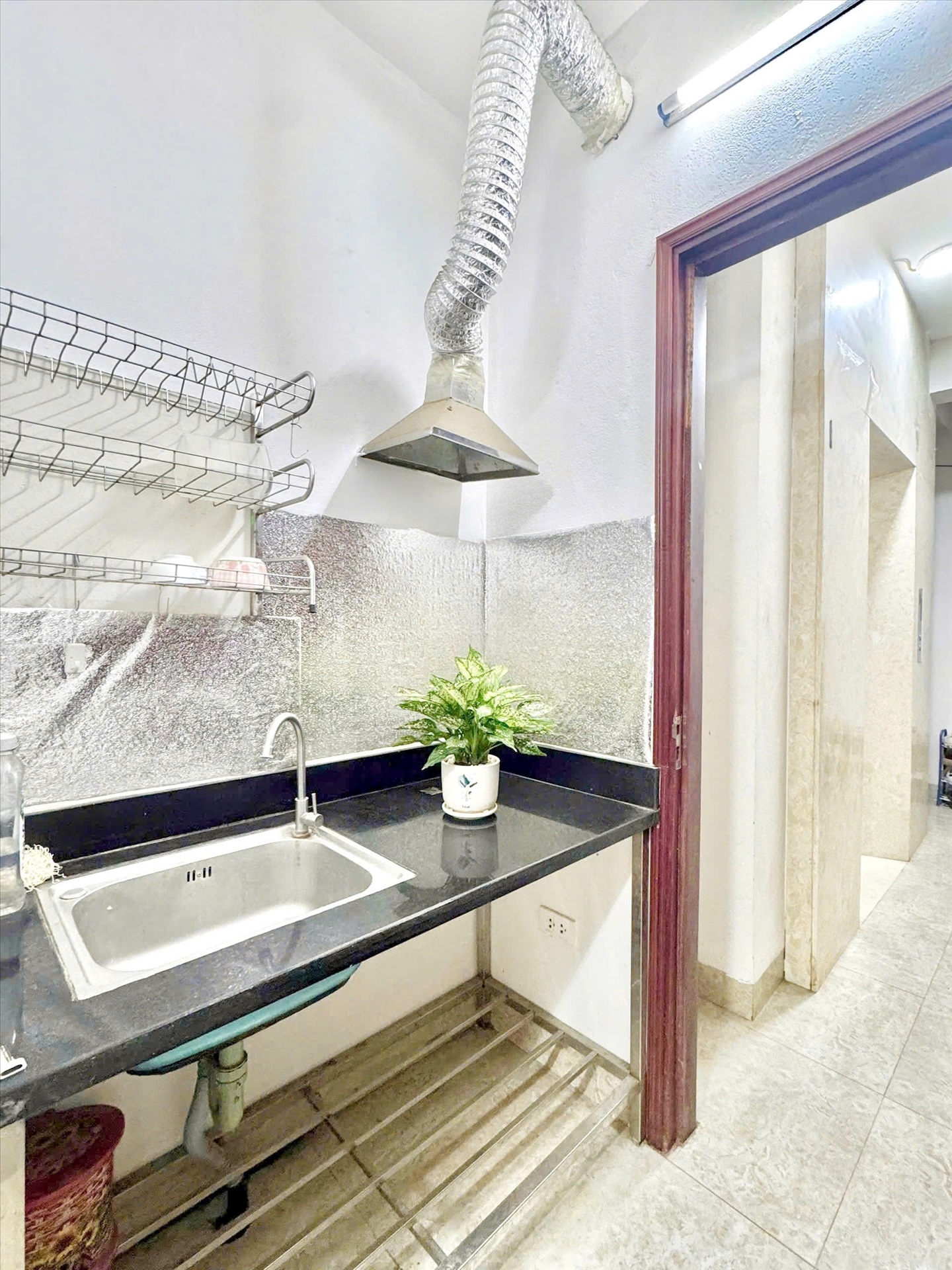 Phòng trọ Studio 25m2 tại Timehouse Lê Đức Thọ - Nam Từ Liêm - Phòng bếp