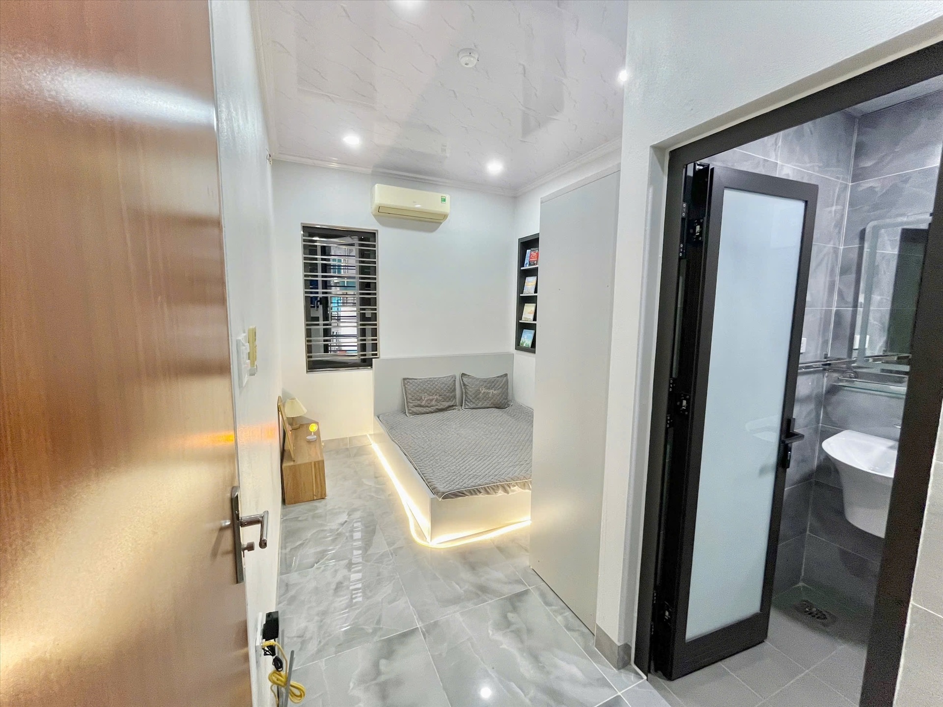 Phòng trọ Studio 25m2 tại Timehouse 3 Phú Mỹ - Nam Từ Liêm - Phòng ngủ