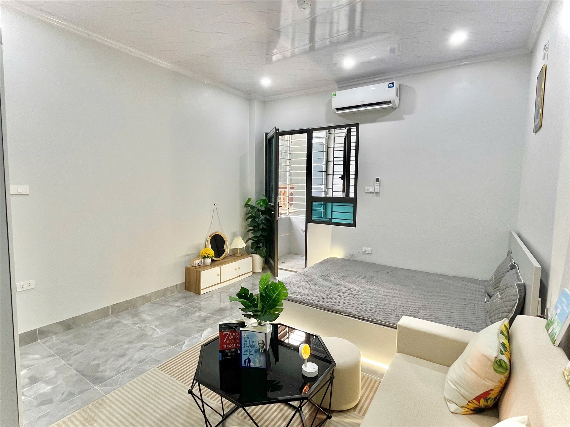 Phòng trọ Studio 25m2 tại Timehouse 3 Phú Mỹ - Nam Từ Liêm - Phòng ngủ