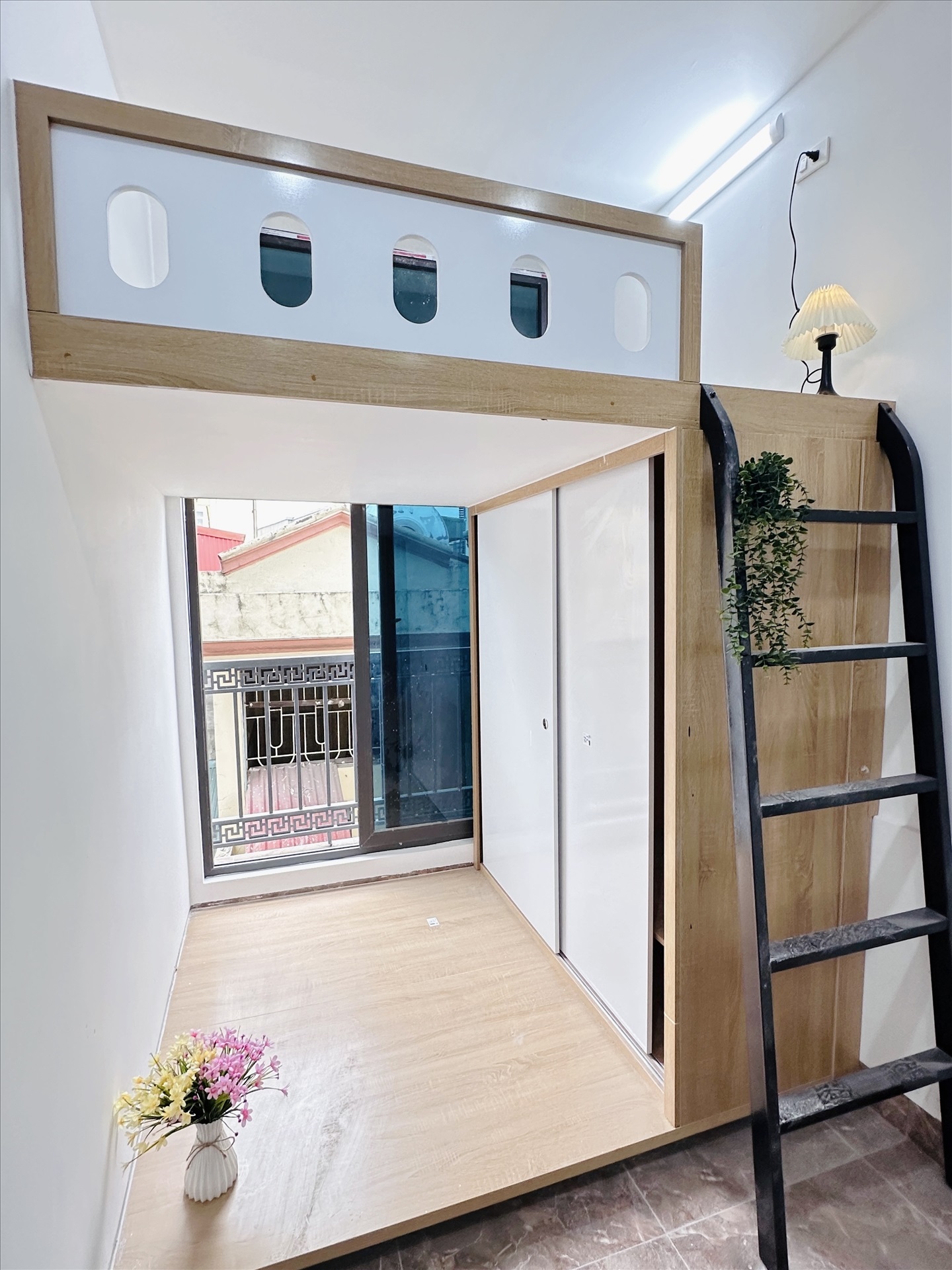 Phòng trọ Duplex 25m2 tại Suha Home Trần Khát Chân - Hai Bà Trưng - Phòng ngủ