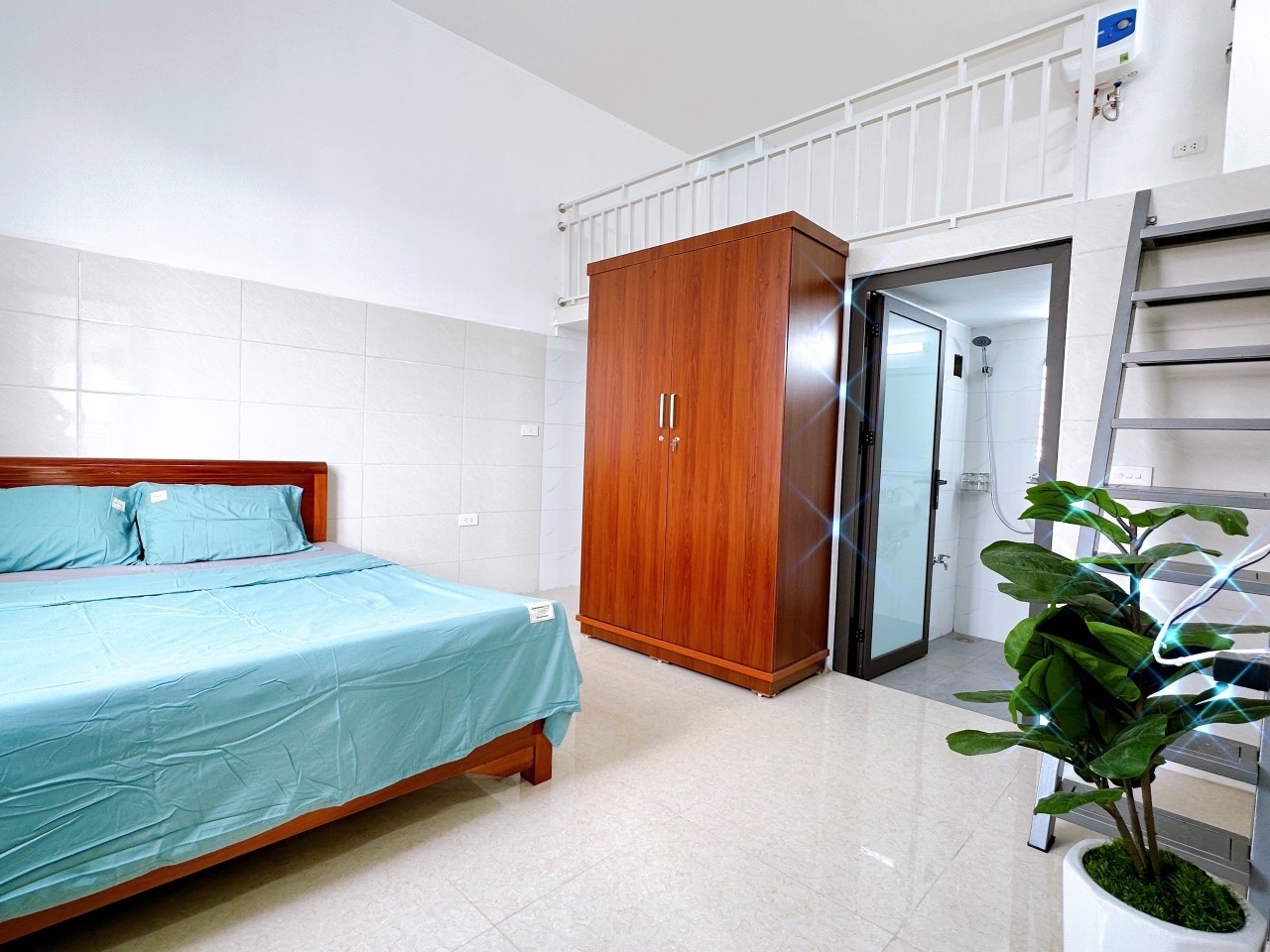 Phòng trọ Duplex 25m2 tại Timehouse 2 Phú Diễn - Bắc Từ Liêm - Phòng ngủ