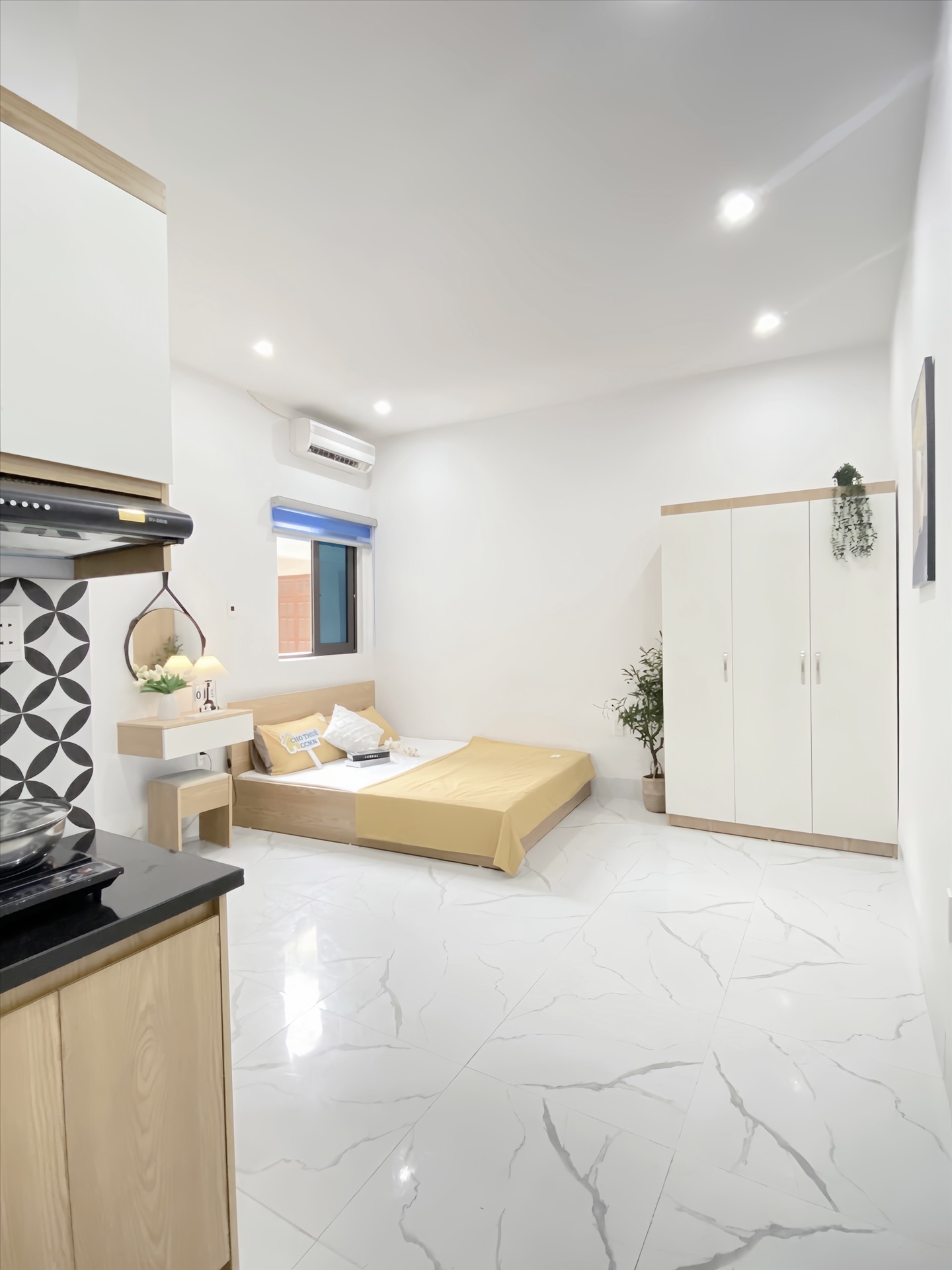 Phòng trọ Studio 25m2 tại Suha Home Phú Mỹ - Nam Từ Liêm - Phòng ngủ