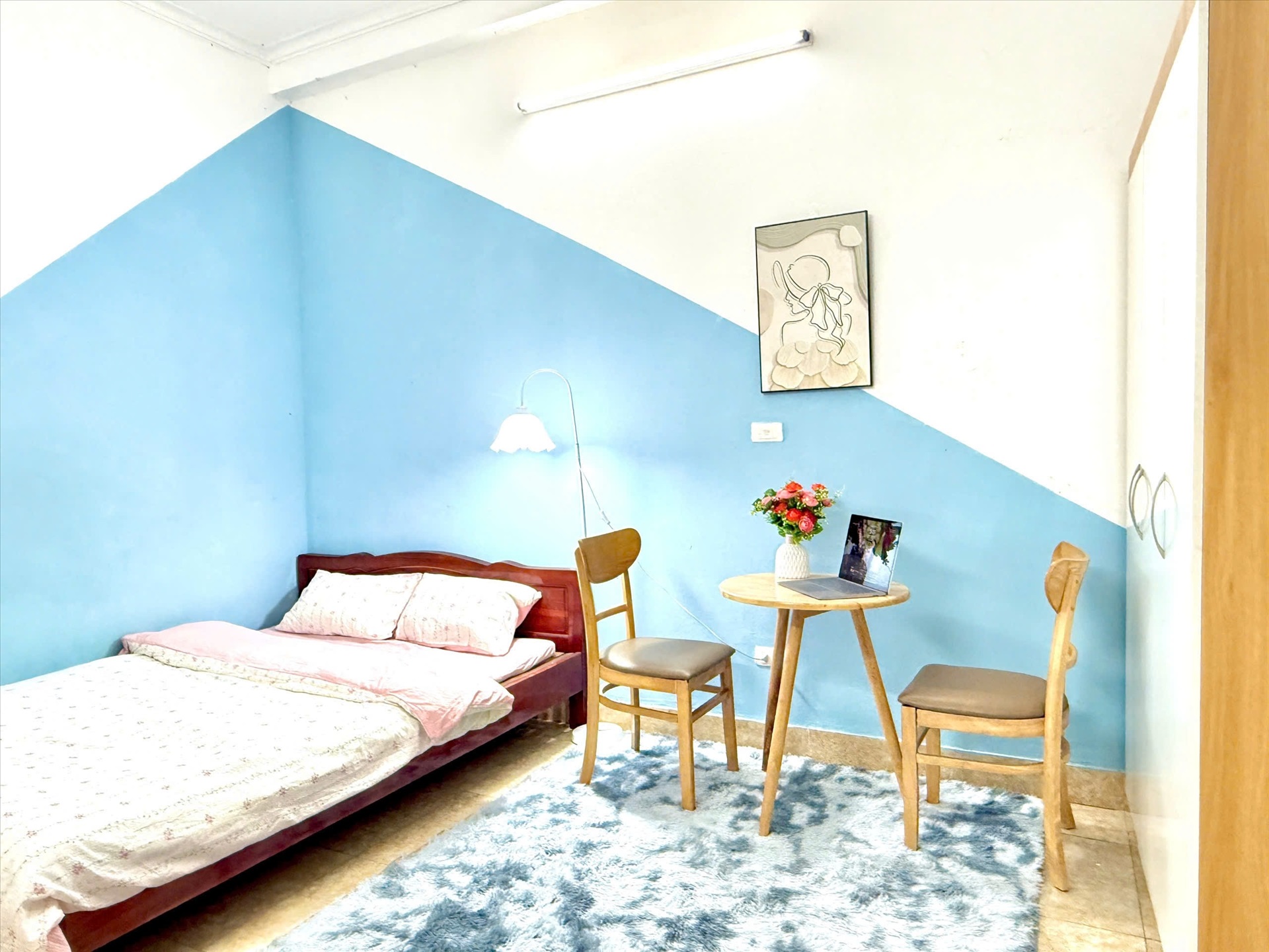 Phòng trọ Studio 22m2 tại Timehouse 2 Mỹ Đình - Nam Từ Liêm - Góc làm việc