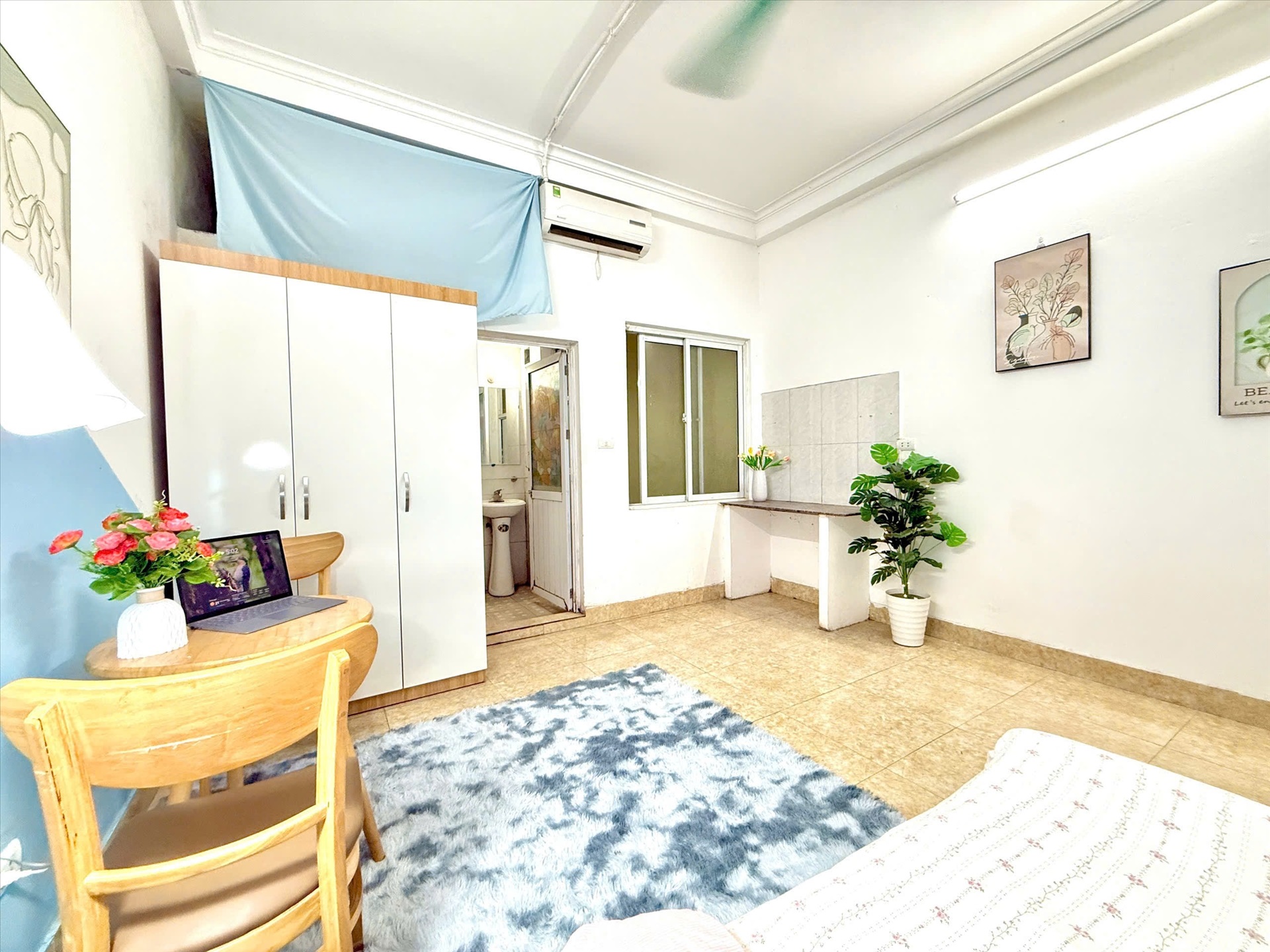 Phòng trọ Studio 22m2 tại Timehouse 2 Mỹ Đình - Nam Từ Liêm - Phòng khách