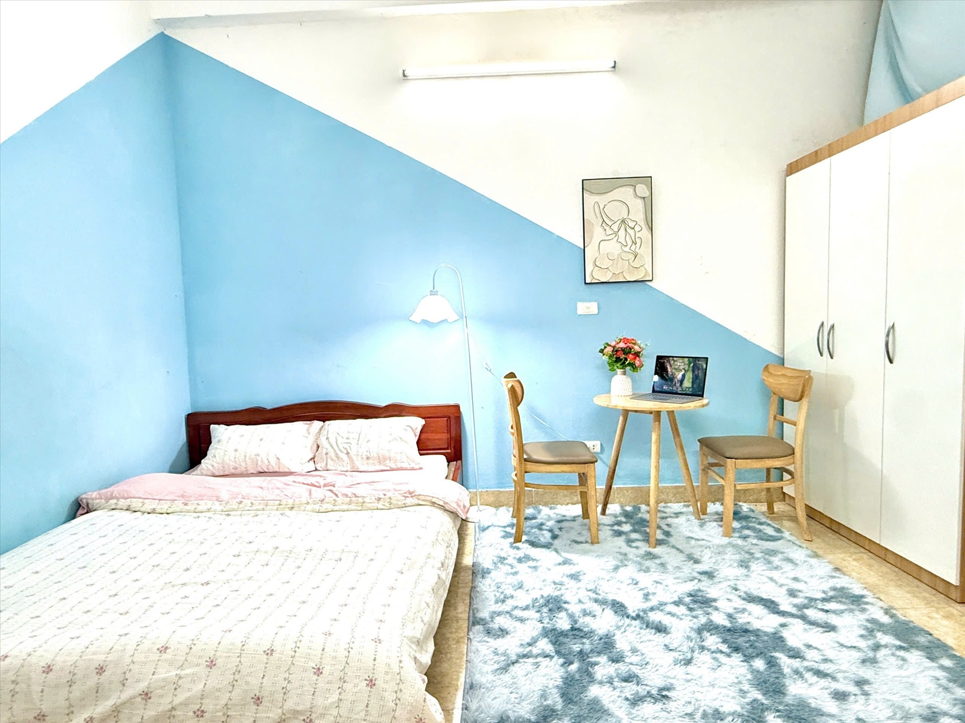 Phòng trọ Studio 22m2 tại Timehouse 2 Mỹ Đình - Nam Từ Liêm - Phòng ngủ