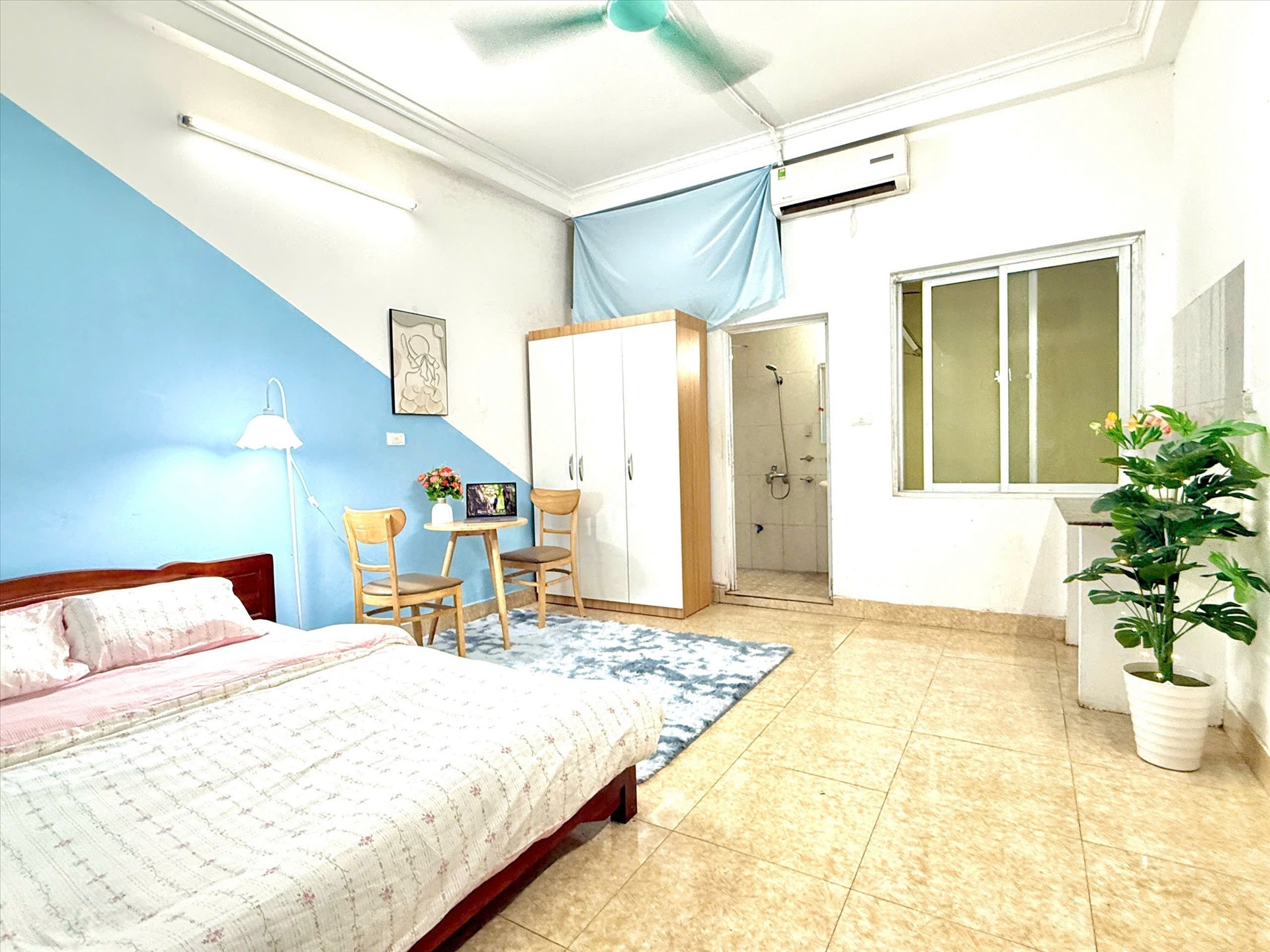 Phòng trọ Studio 22m2 tại Timehouse 2 Mỹ Đình - Nam Từ Liêm - Góc làm việc