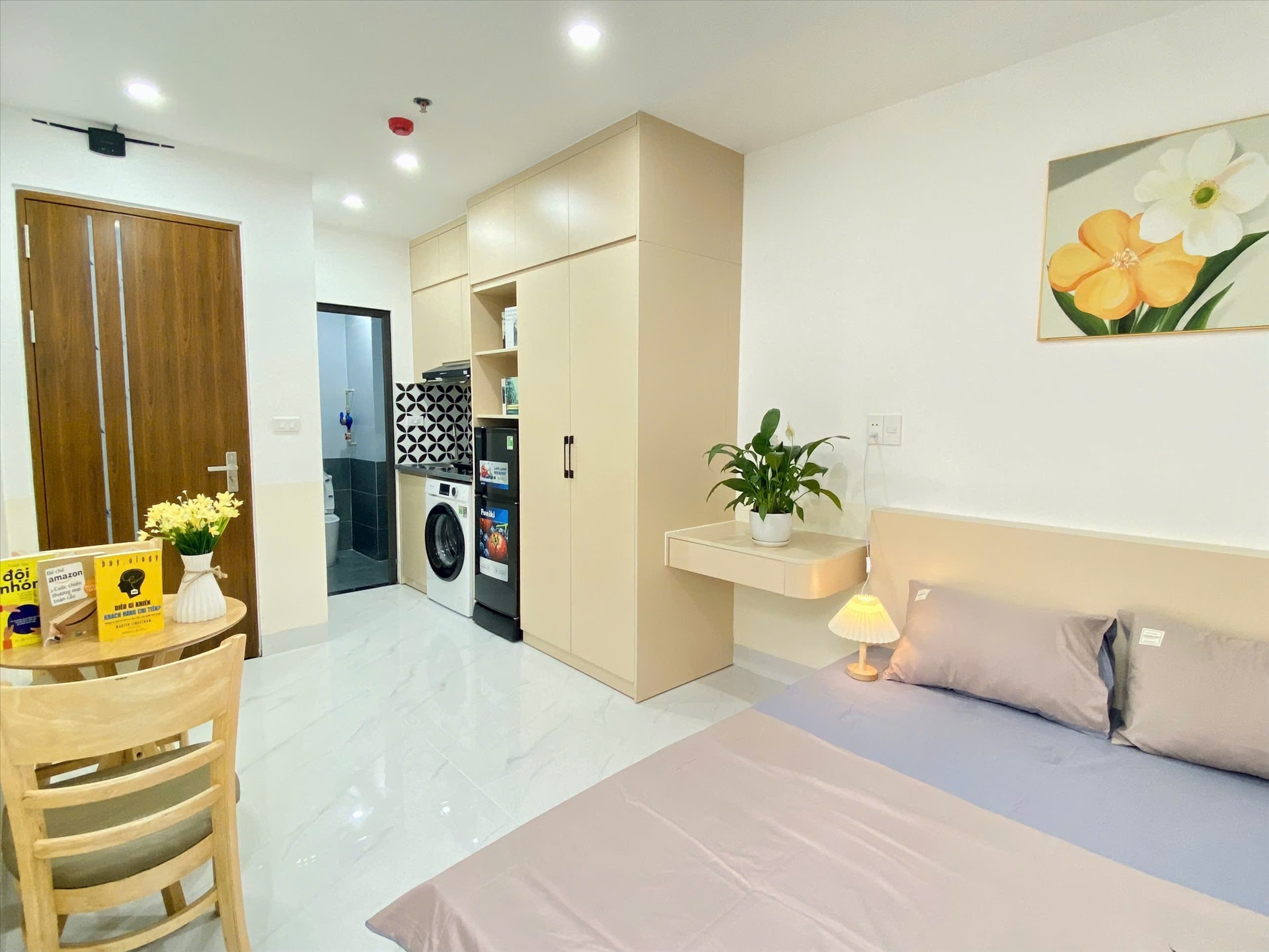 Phòng trọ Studio 25m2 tại Suha Home Hồ Tùng Mậu - Cầu Giấy - Phòng bếp