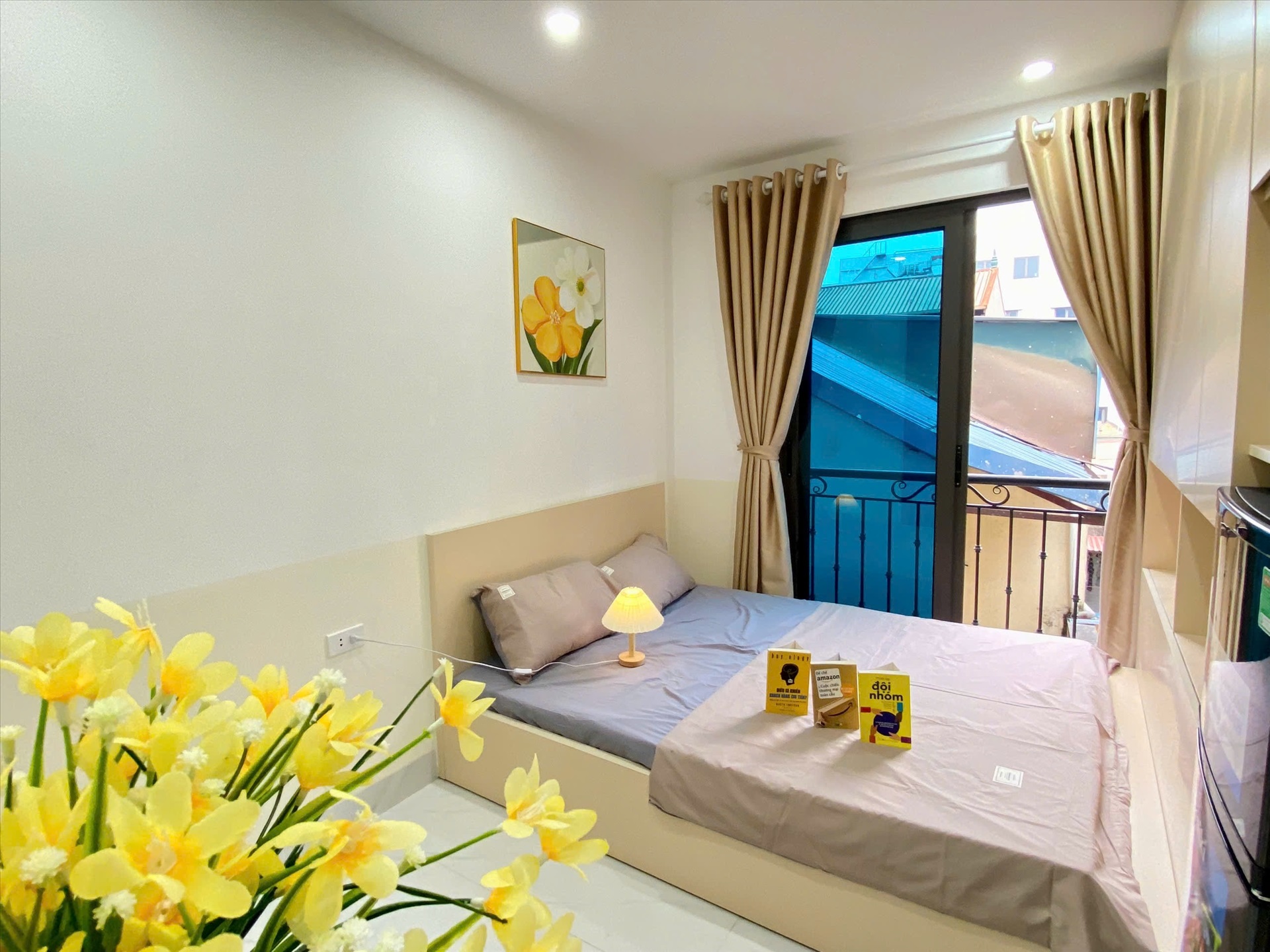 Phòng trọ Studio 20m2 tại Suha Home Hồ Tùng Mậu - Cầu Giấy - Phòng ngủ