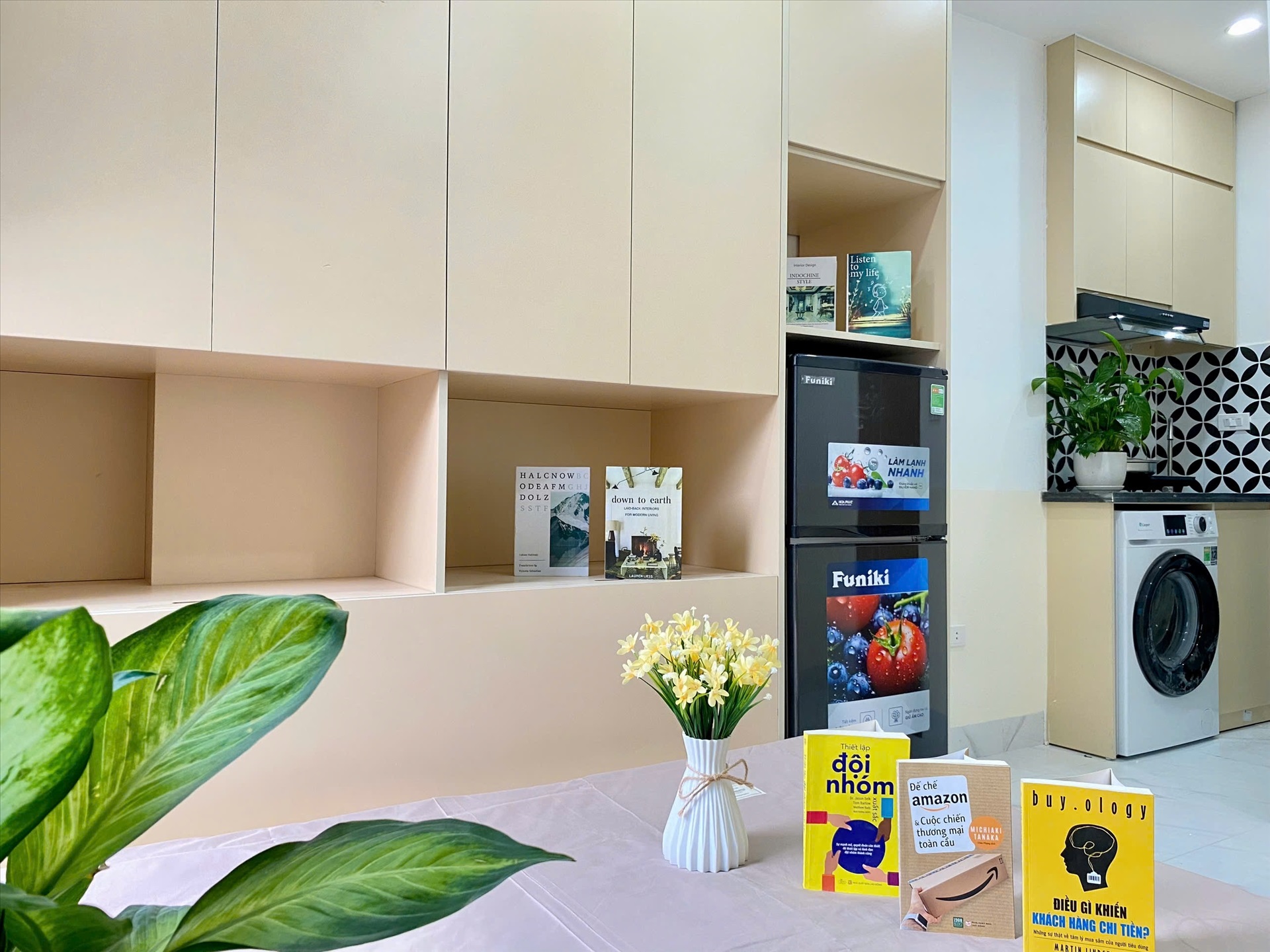 Phòng trọ Studio 20m2 tại Suha Home Hồ Tùng Mậu - Cầu Giấy - Phòng bếp