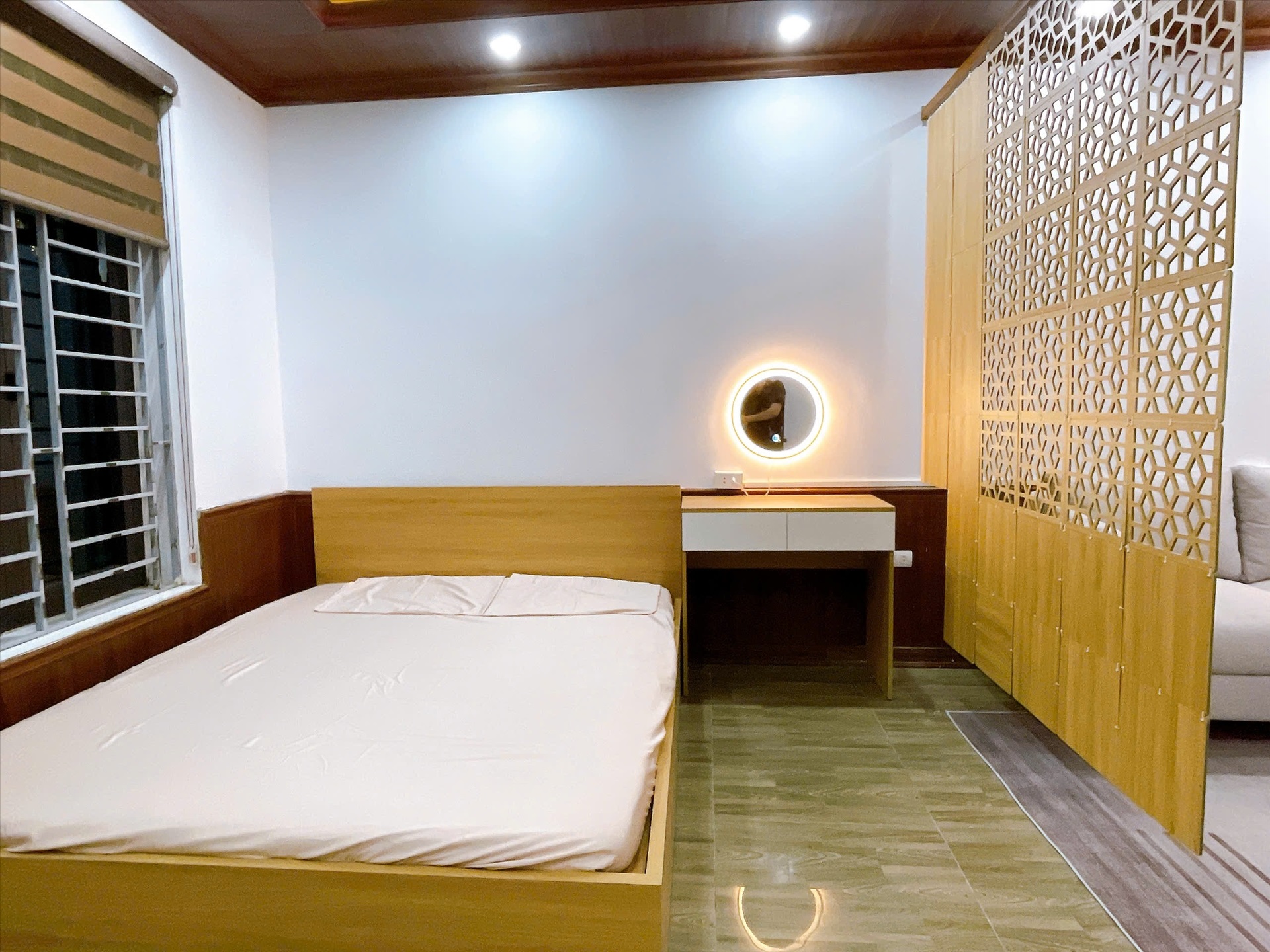 Phòng trọ Studio 25m2 tại Friends Team Hoàng Hoa Thám - Ba Đình - Phòng ngủ