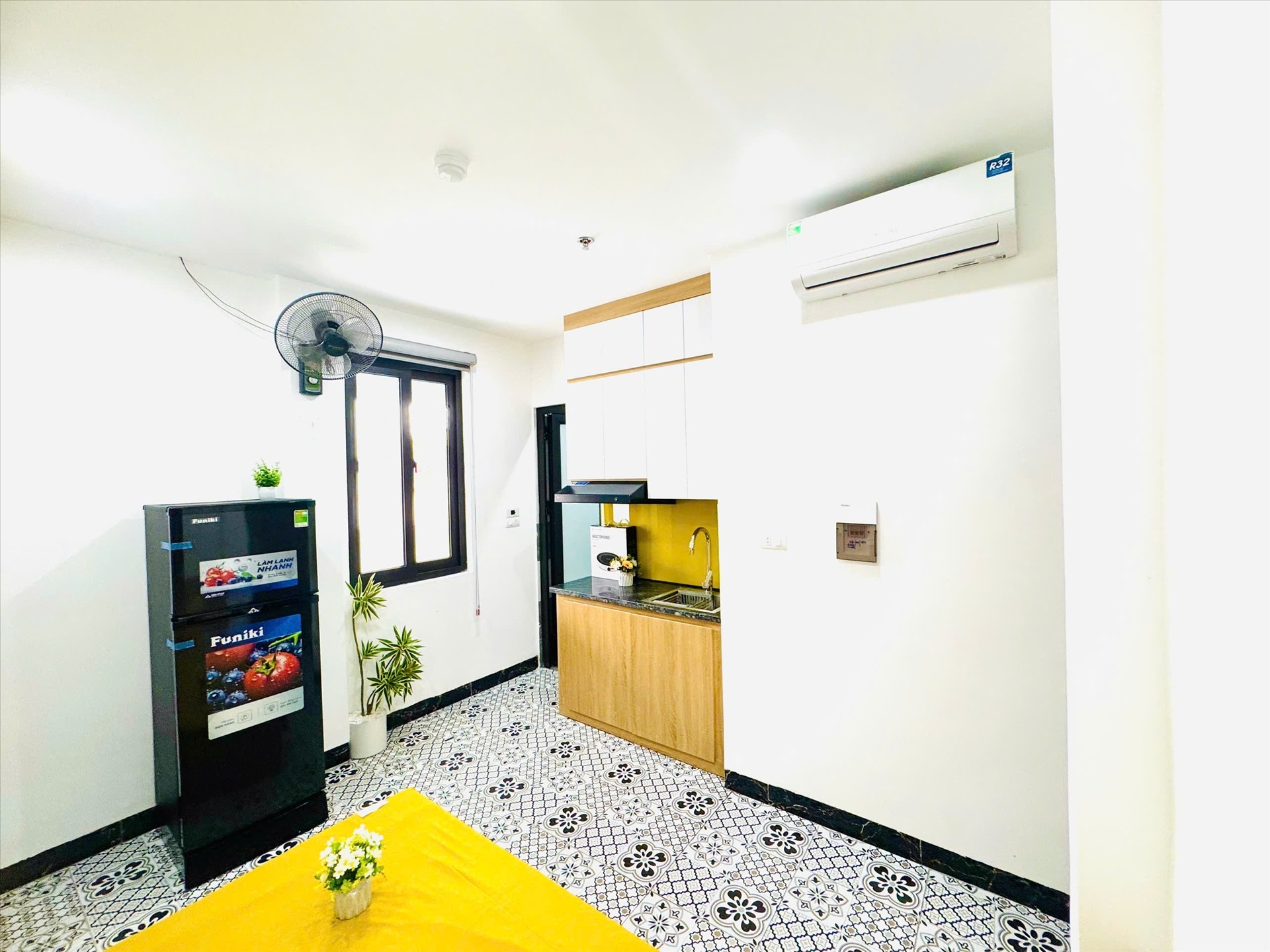 Phòng trọ Studio 25m2 tại Vihome Plus 2 Trung Liệt - Đống Đa - Phòng bếp