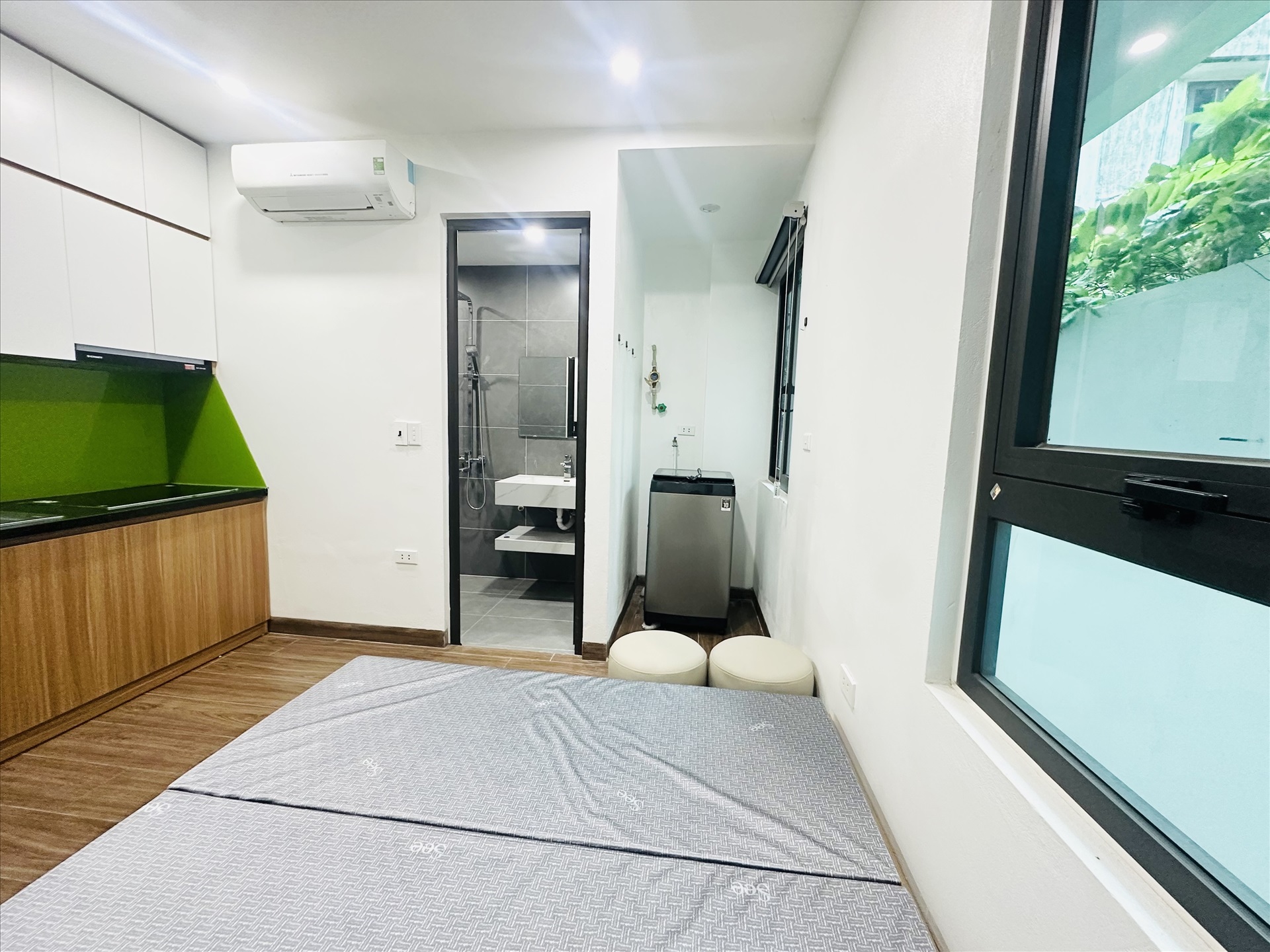 Phòng trọ Studio 25m2 tại Friends Team Doãn Kế Thiện - Cầu Giấy - Phòng ngủ