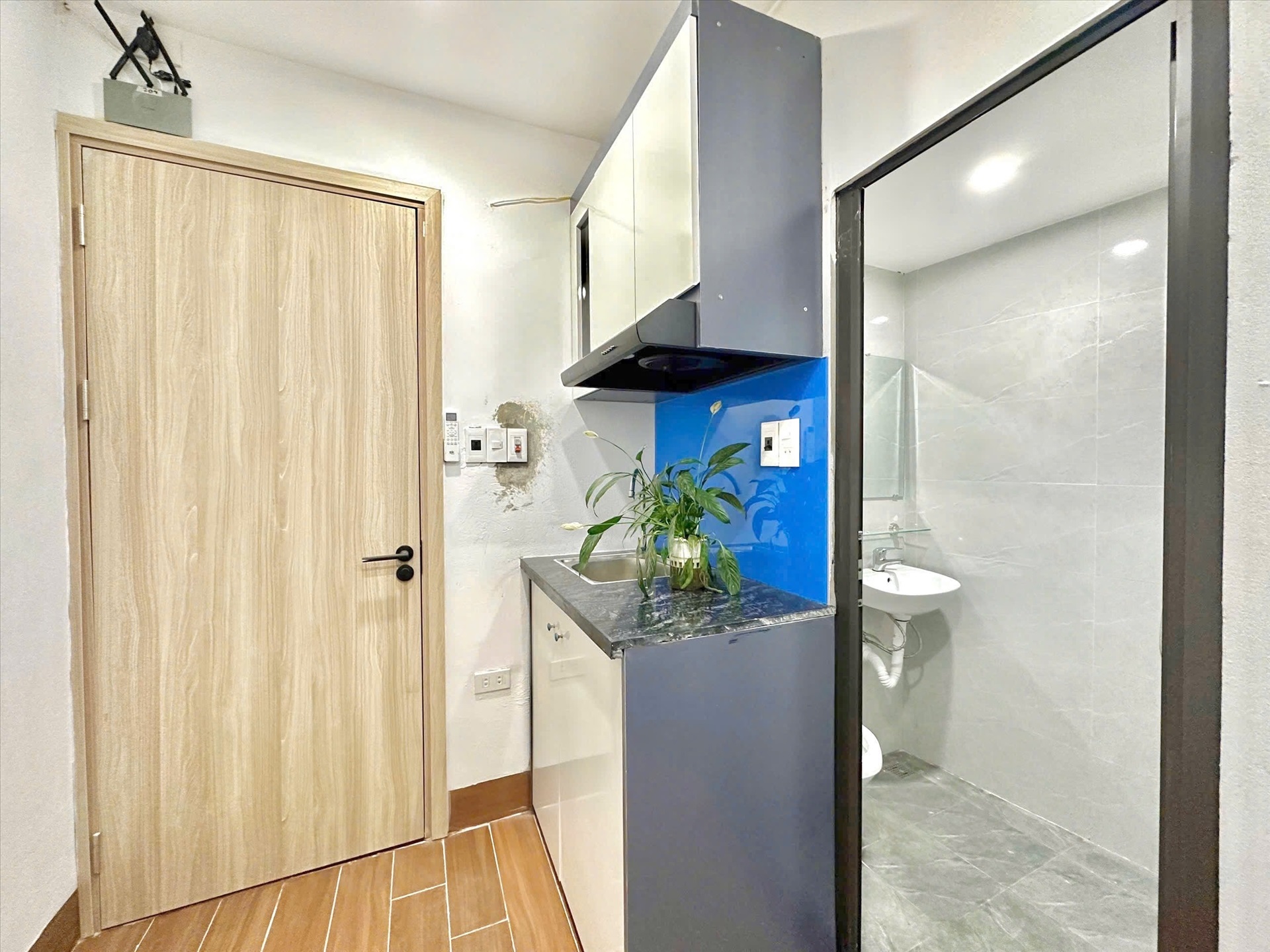 Phòng trọ Duplex 22m2 tại Timehouse Xuân Phương - Nam Từ Liêm - Phòng bếp